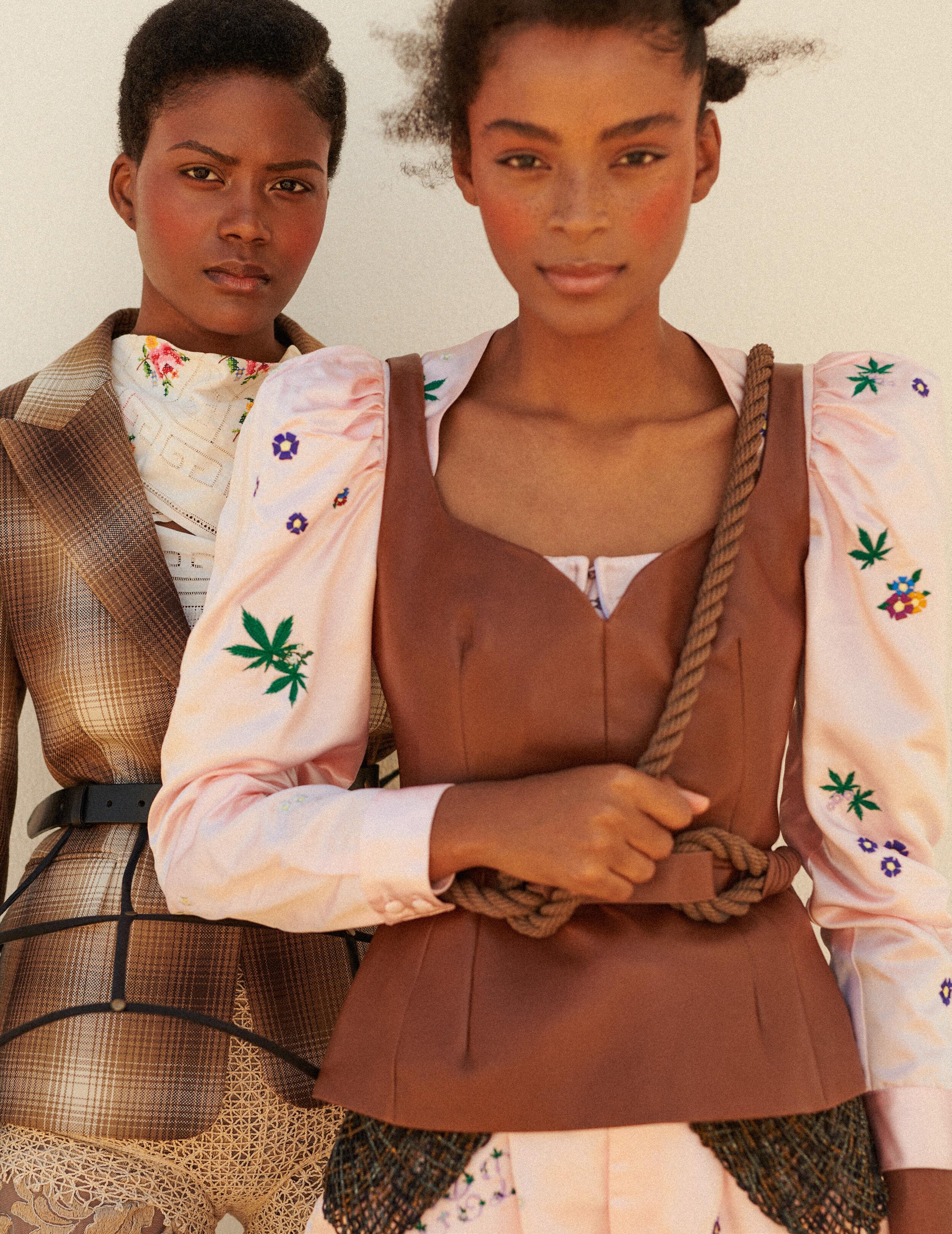 ALÉCIA MORAIS &amp; RUFANE TOMAS for VOGUE PORTUGAL September 2020 Issue Editorial Print &amp; Video
