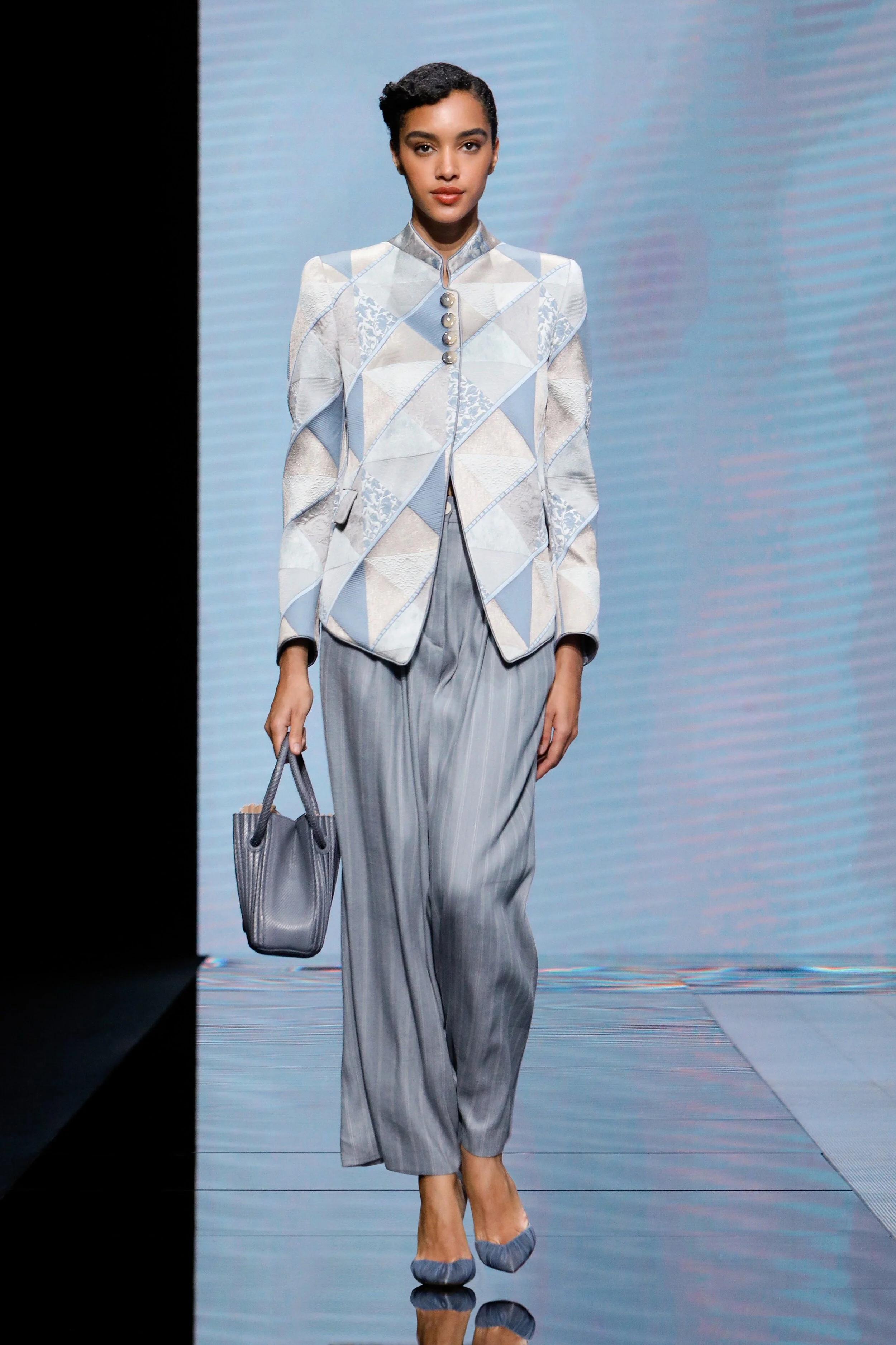 ELSA BALDAIA walking for GIORGIO ARMANI Spring Summer 2021 MFW
