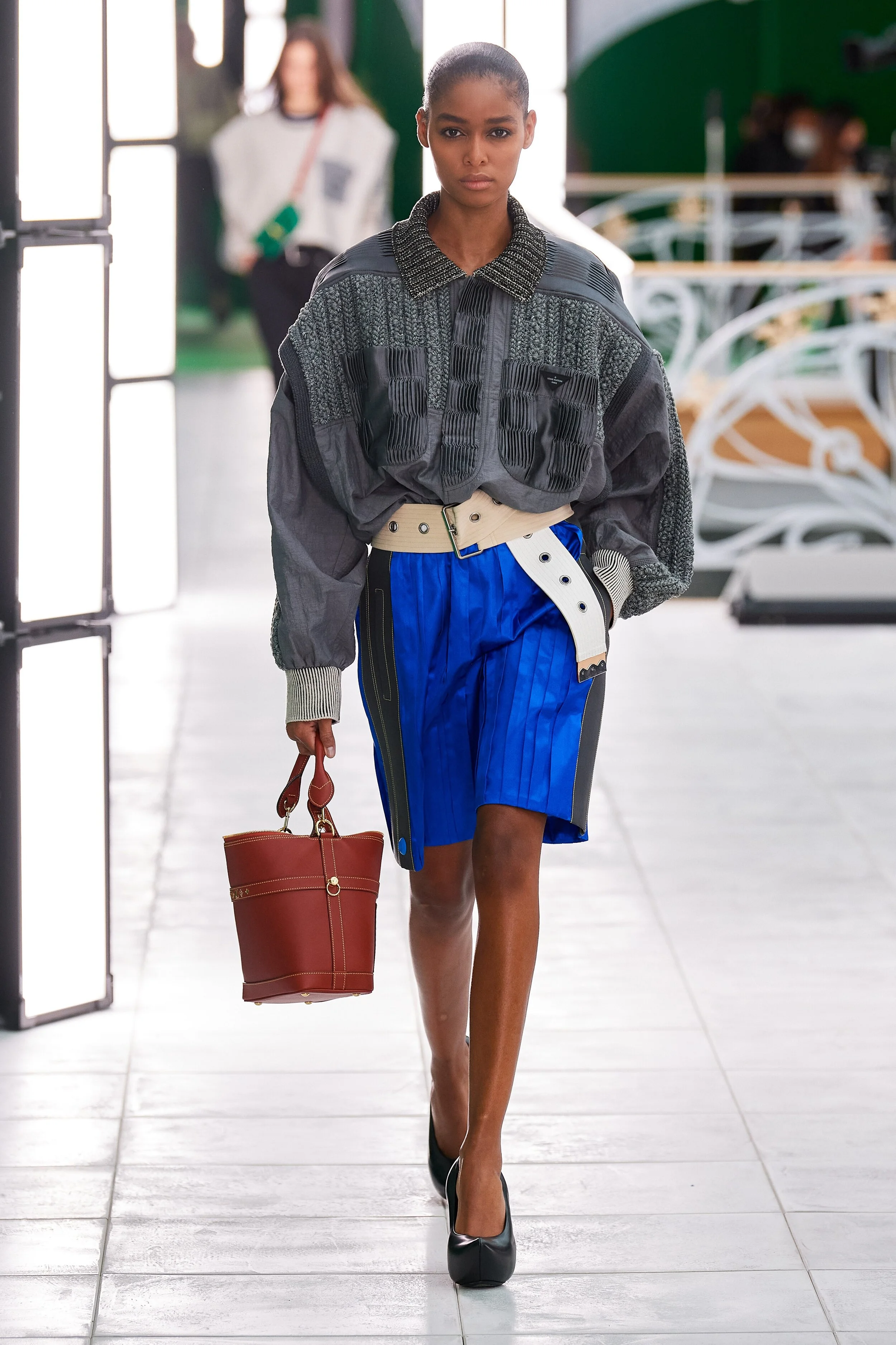 BLÉSNYA MINHER walking for LOUIS VUITTON Spring Summer 2021 PFW