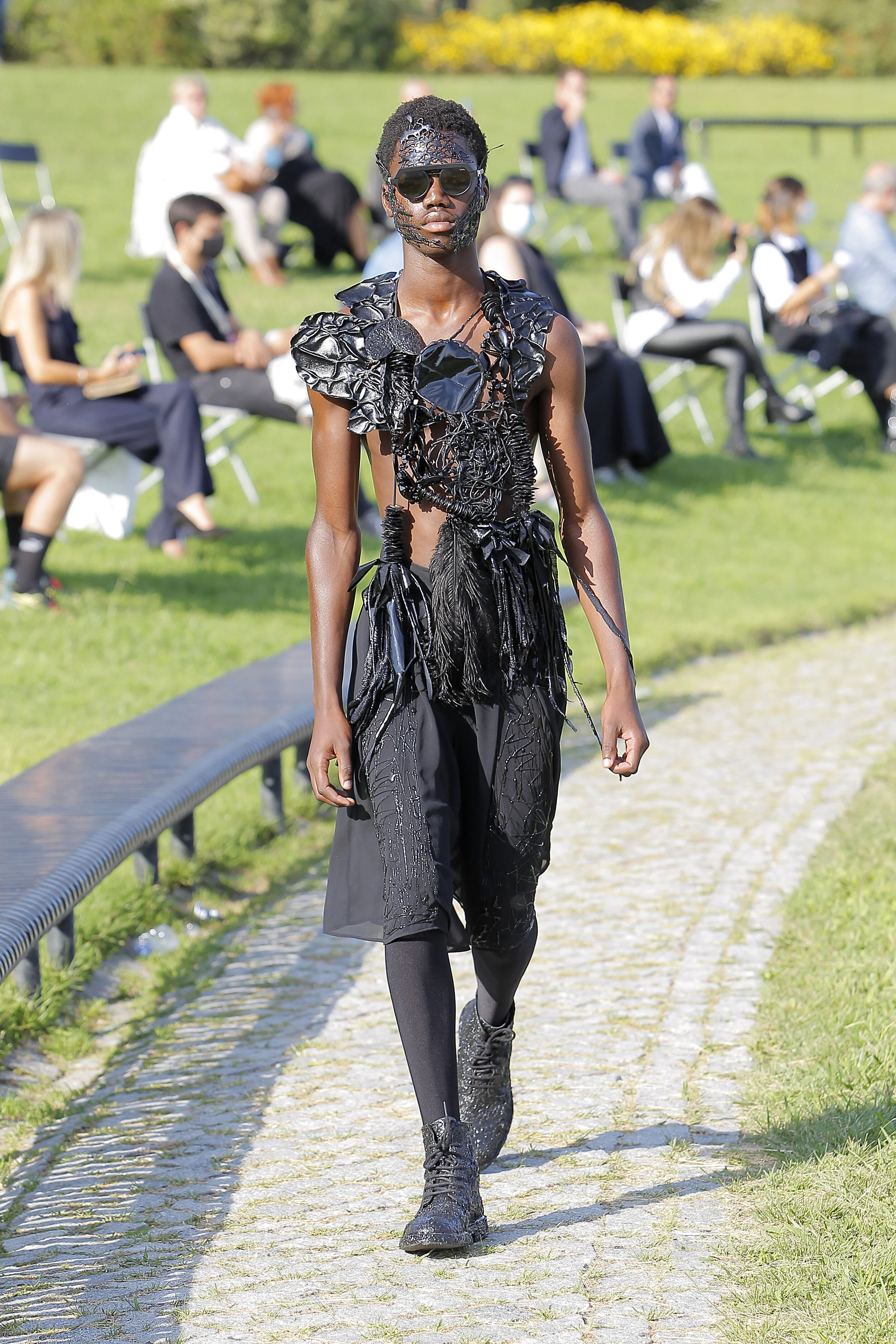 DANIEL CHRISTIAN walking for VALENTIM QUARESMA Spring Summer 2021 ModaLisboa