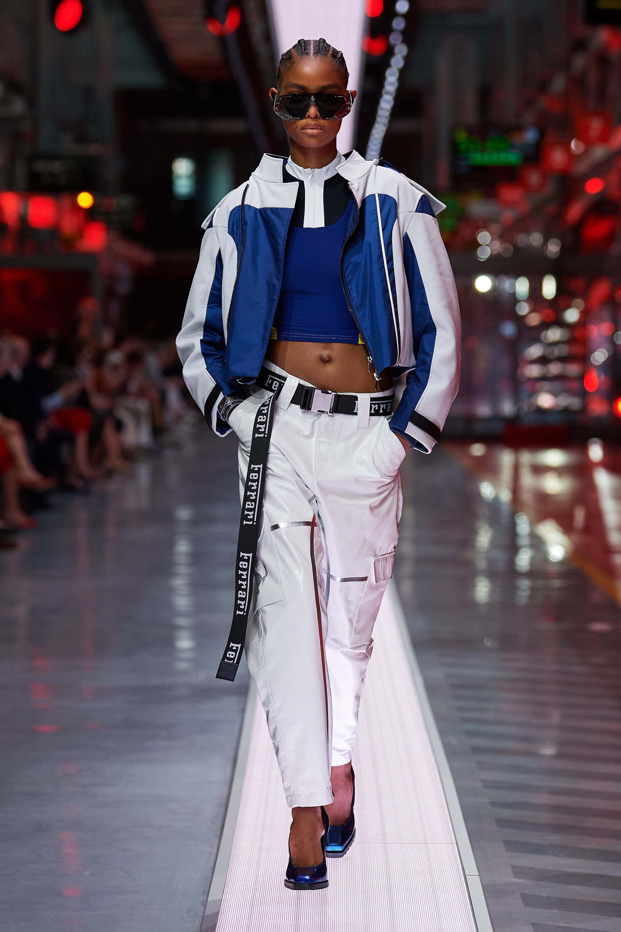 BLÉSNYA MINHER walking for FERRARI Spring-Summer 2022 Show
