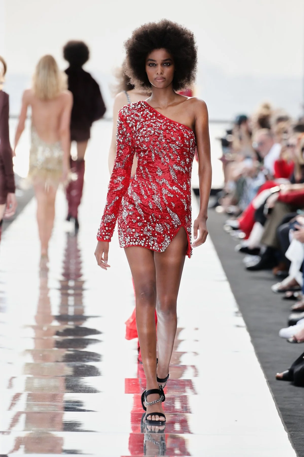 BLÉSNYA MINHER walking for DUNDAS X REVOLVE 2021 Show NYFW