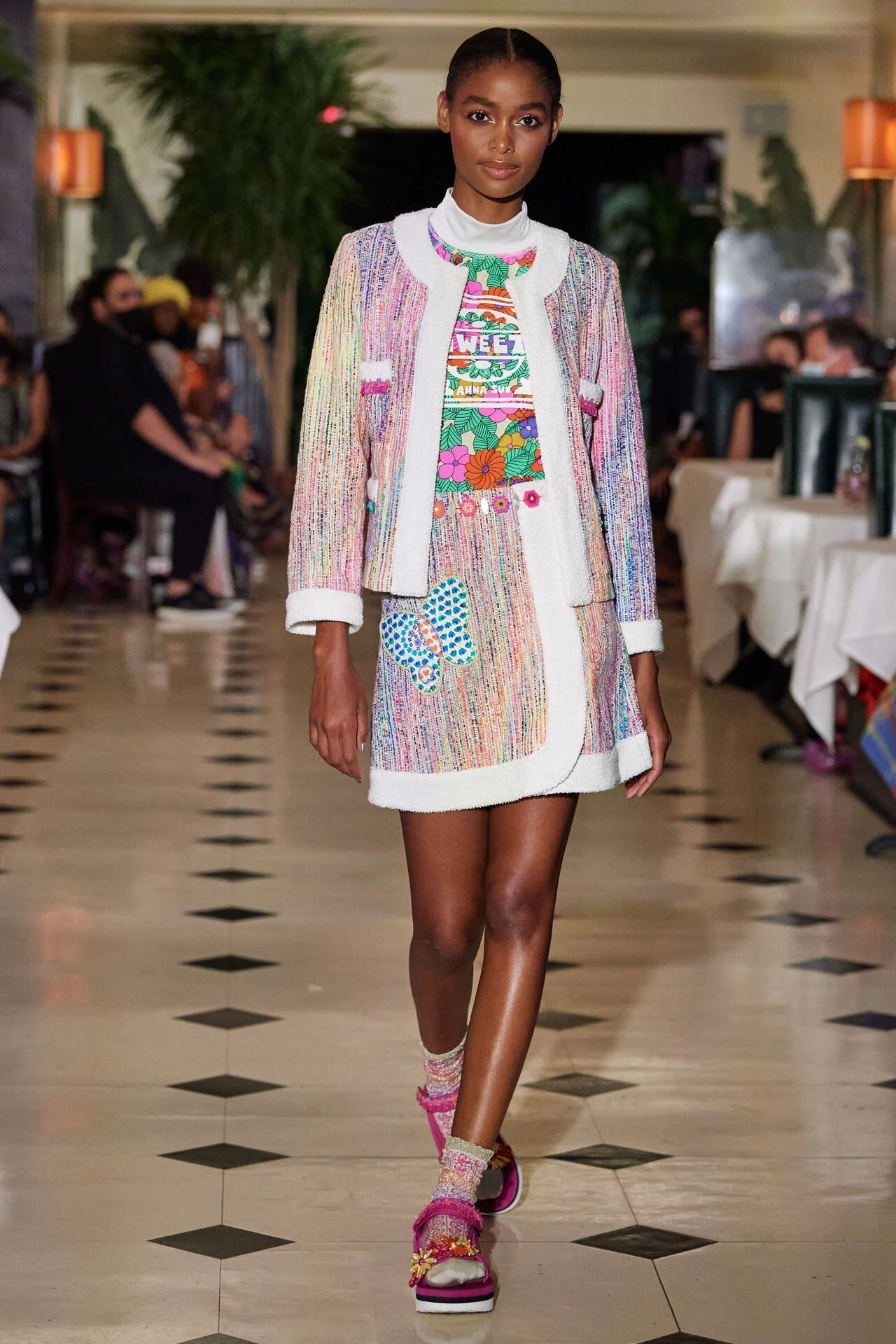 BLÉSNYA MINHER walking for ANNA SUI S/S 22 Show NYFW