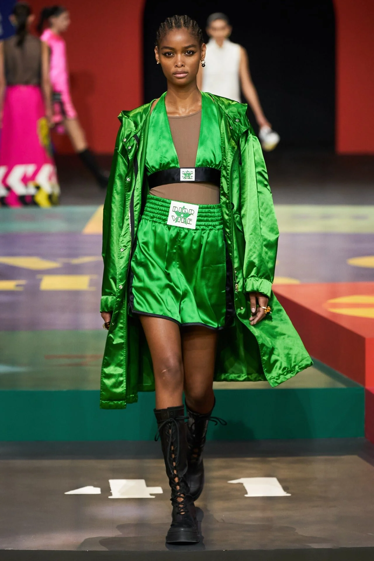 BLÉSNYA MINHER walking for DIOR S/S 22 Show PFW