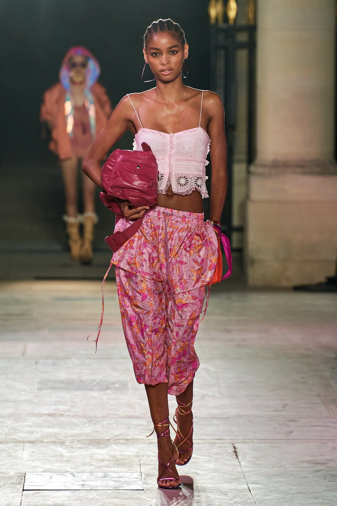 BLÉSNYA MINHER walking for ISABEL MARANT S/S 22 Show PFW