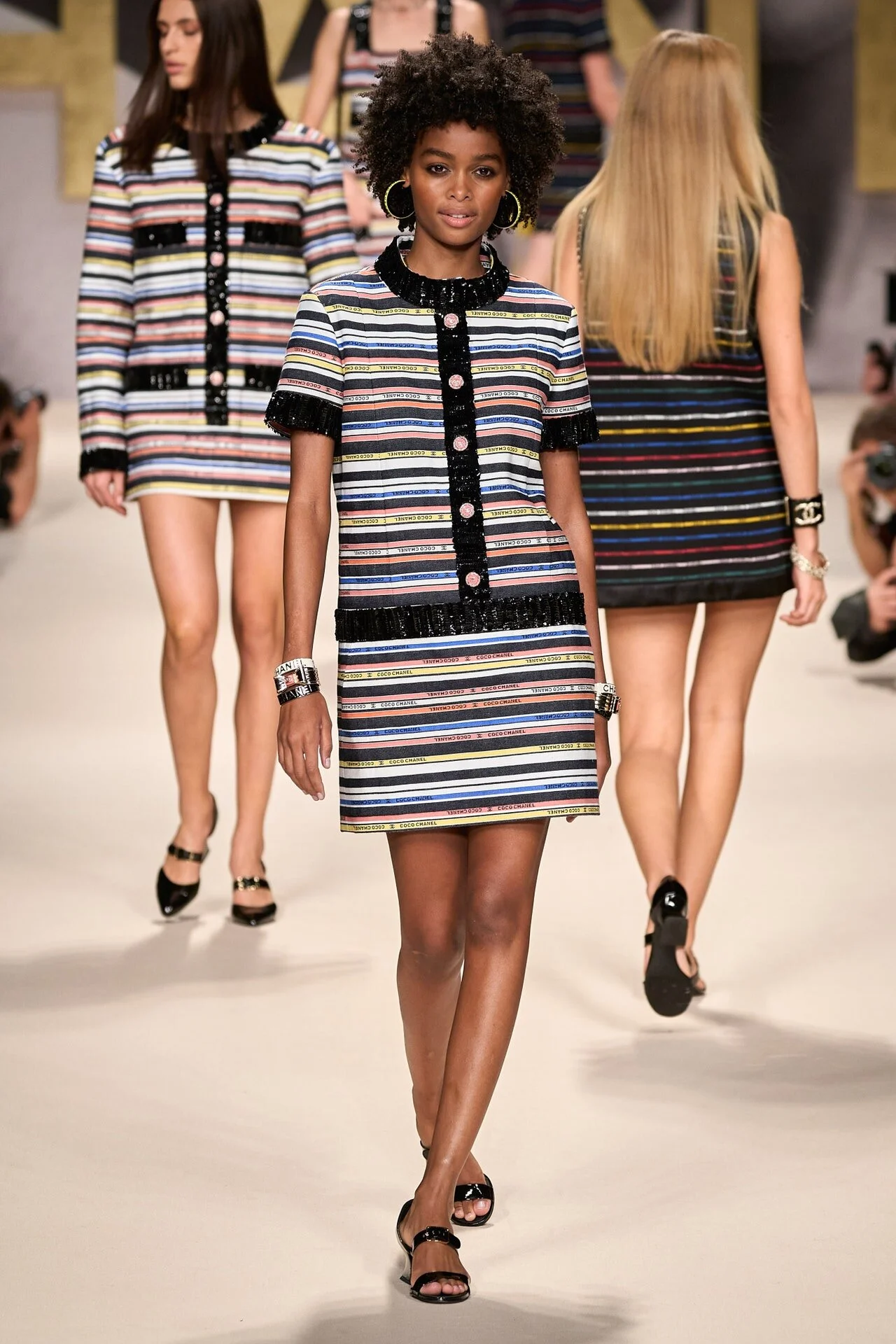 BLÉSNYA MINHER walking for CHANEL S/S 22 Show PFW