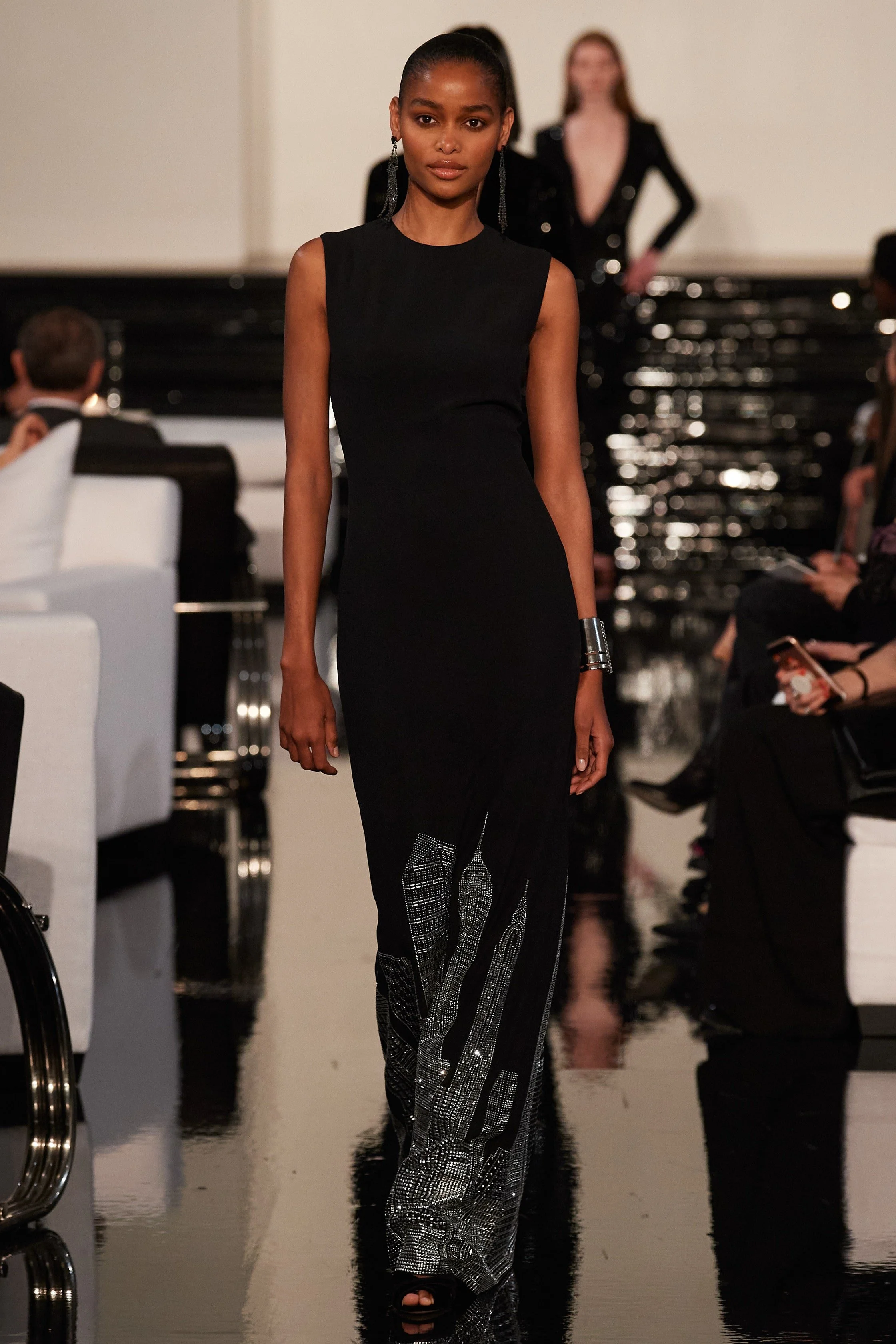 BLÉSNYA MINHER walking for RALPH LAUREN F/W 22 Show at MoMa