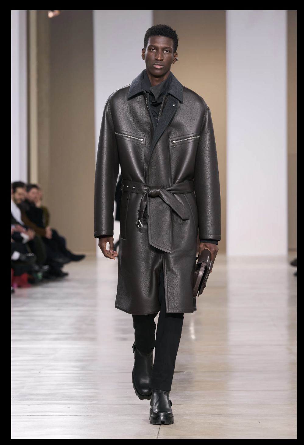 RUI HUILA walking at PARIS MENSWEAR F/W 2024/2025