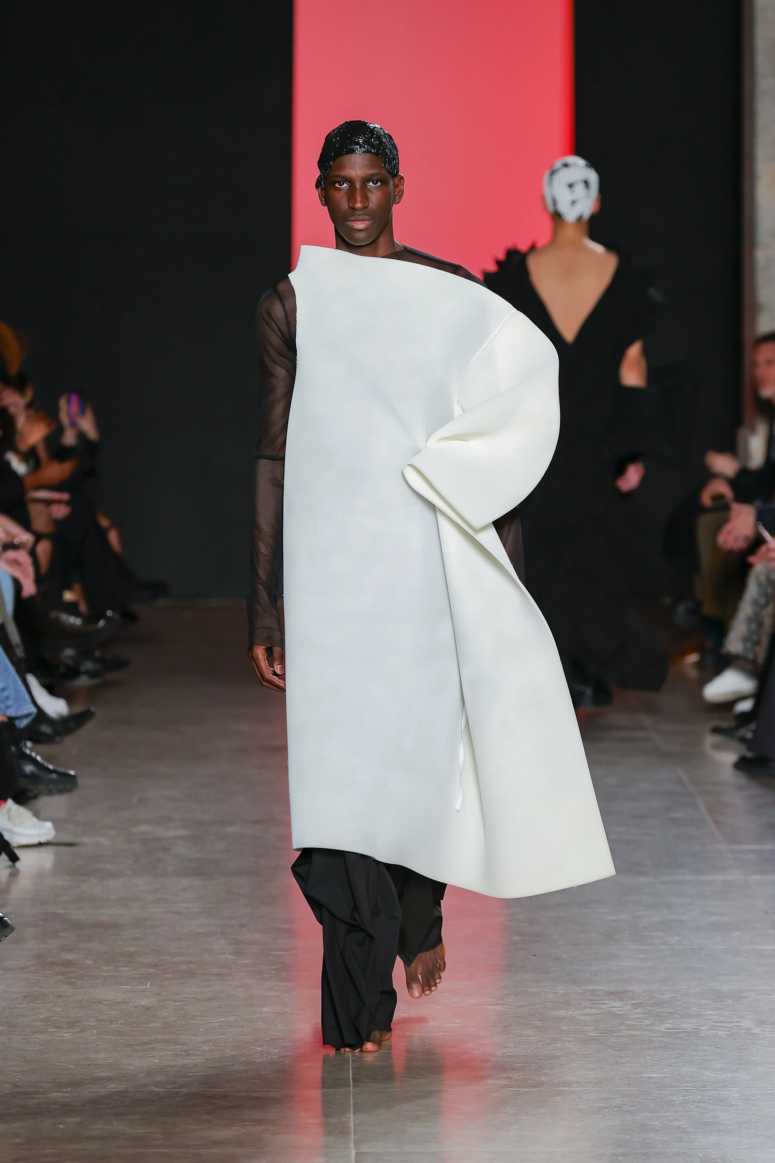 RUI HUILA walking at MODA LISBOA FOR GOOD