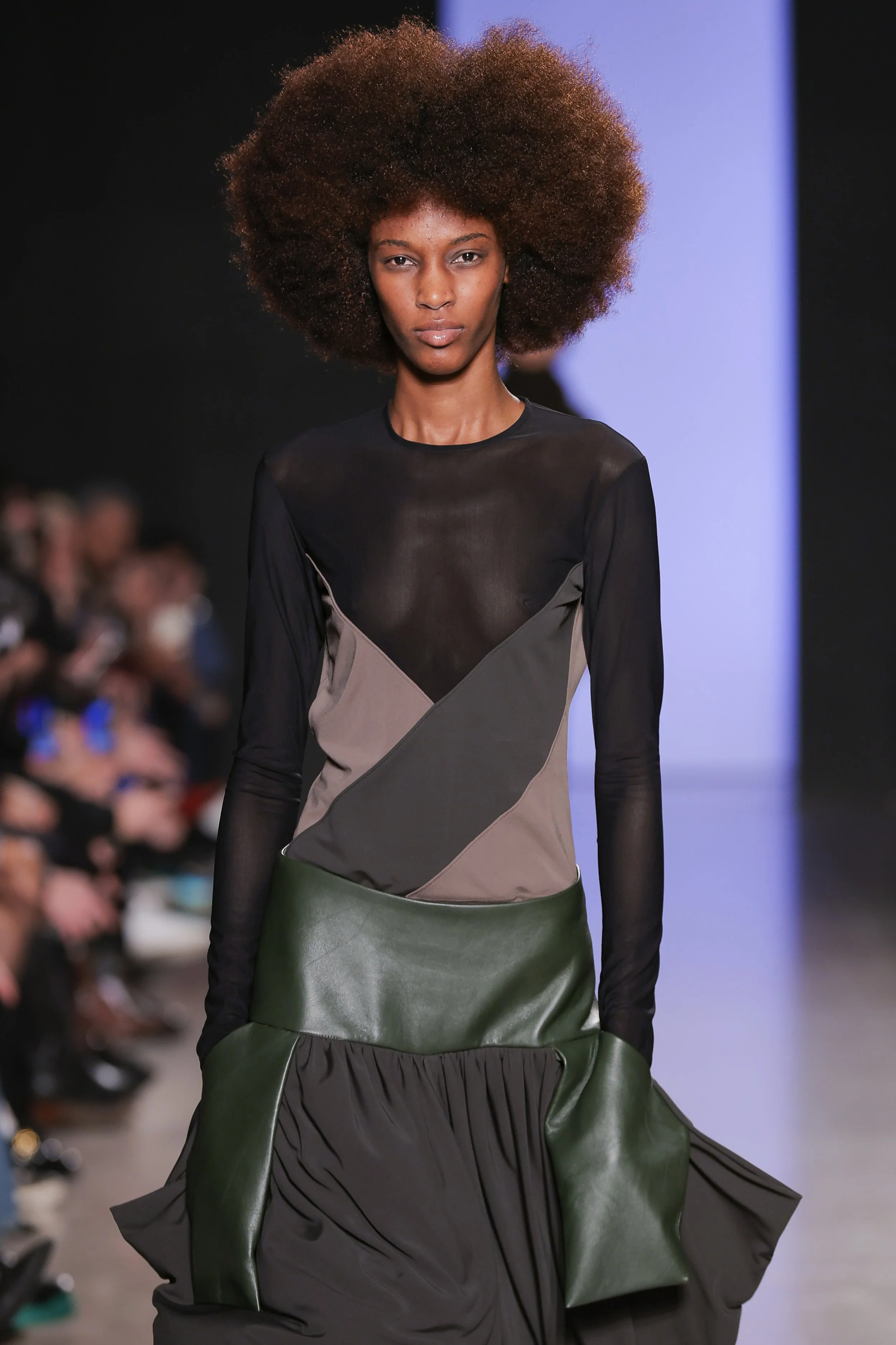 LIANE DE VEIGA walking at MODA LISBOA FOR GOOD