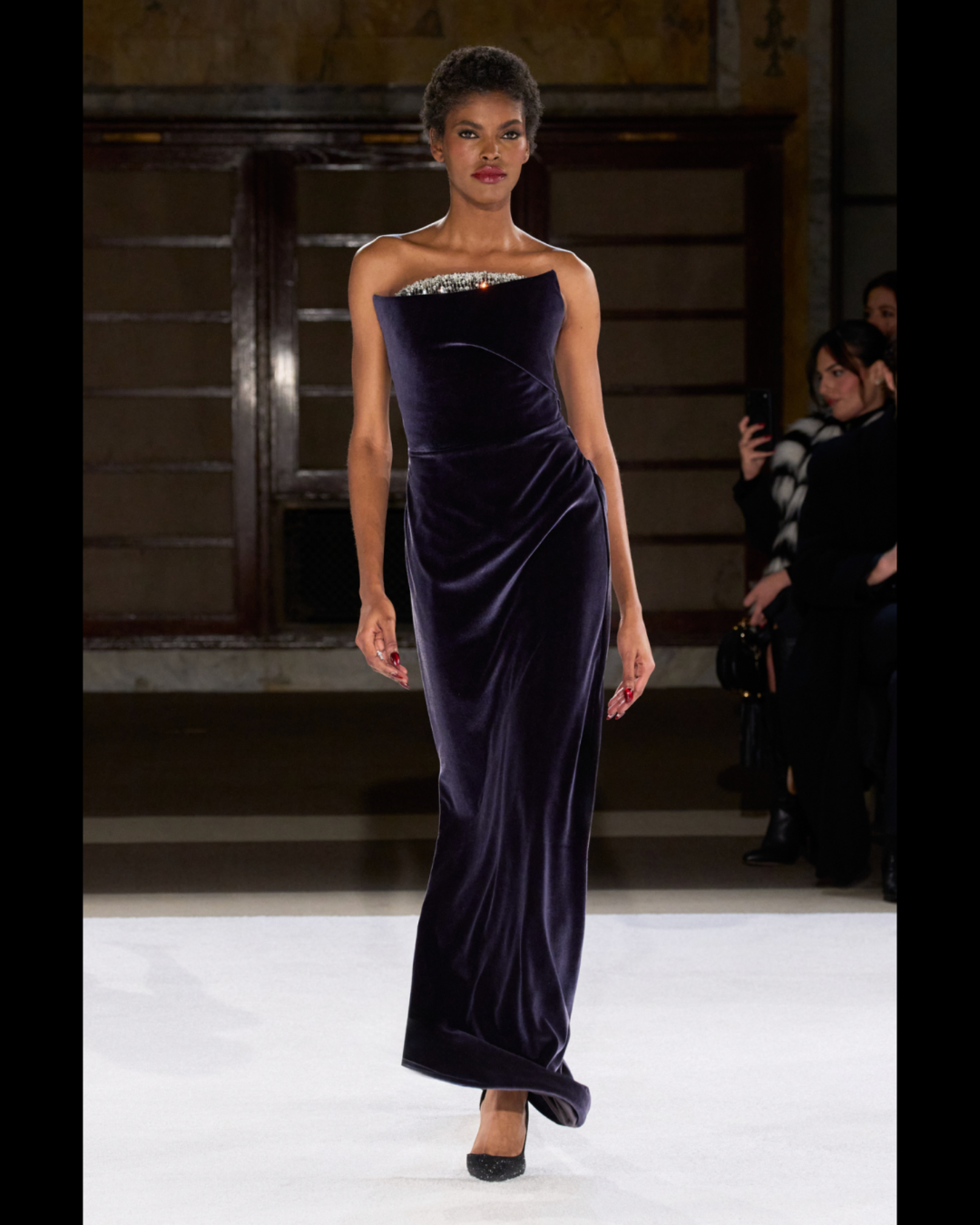 AMILNA ESTEVÃO at NEW YORK FASHION WEEK for PAMELLA ROLAND/FALL 2026 READY-TO-WEAR
