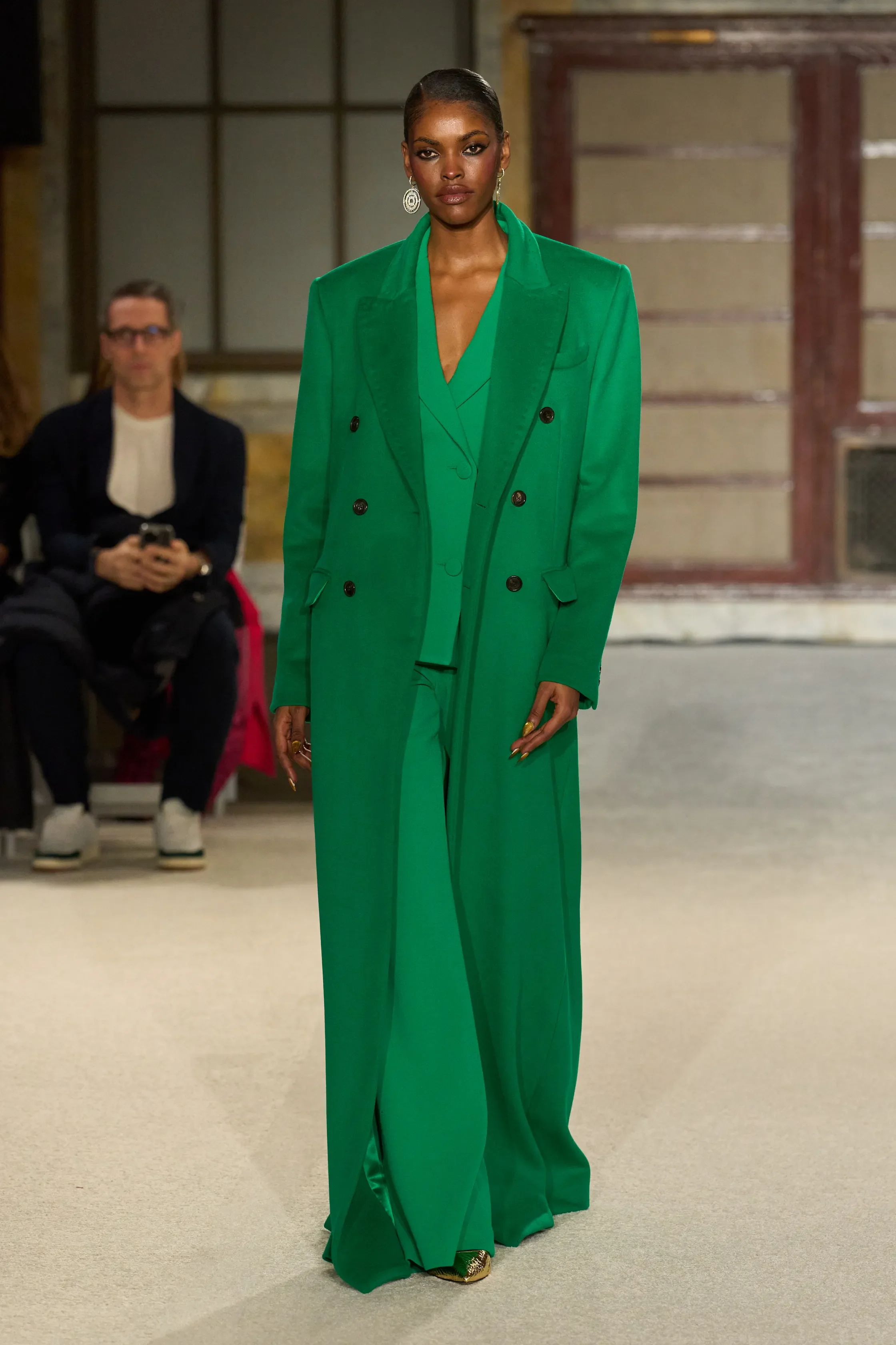 AMILNA ESTEVÃO at NEW YORK FASHION WEEK for SERGIO HUDSON/FALL 2026 READY-TO-WEAR 