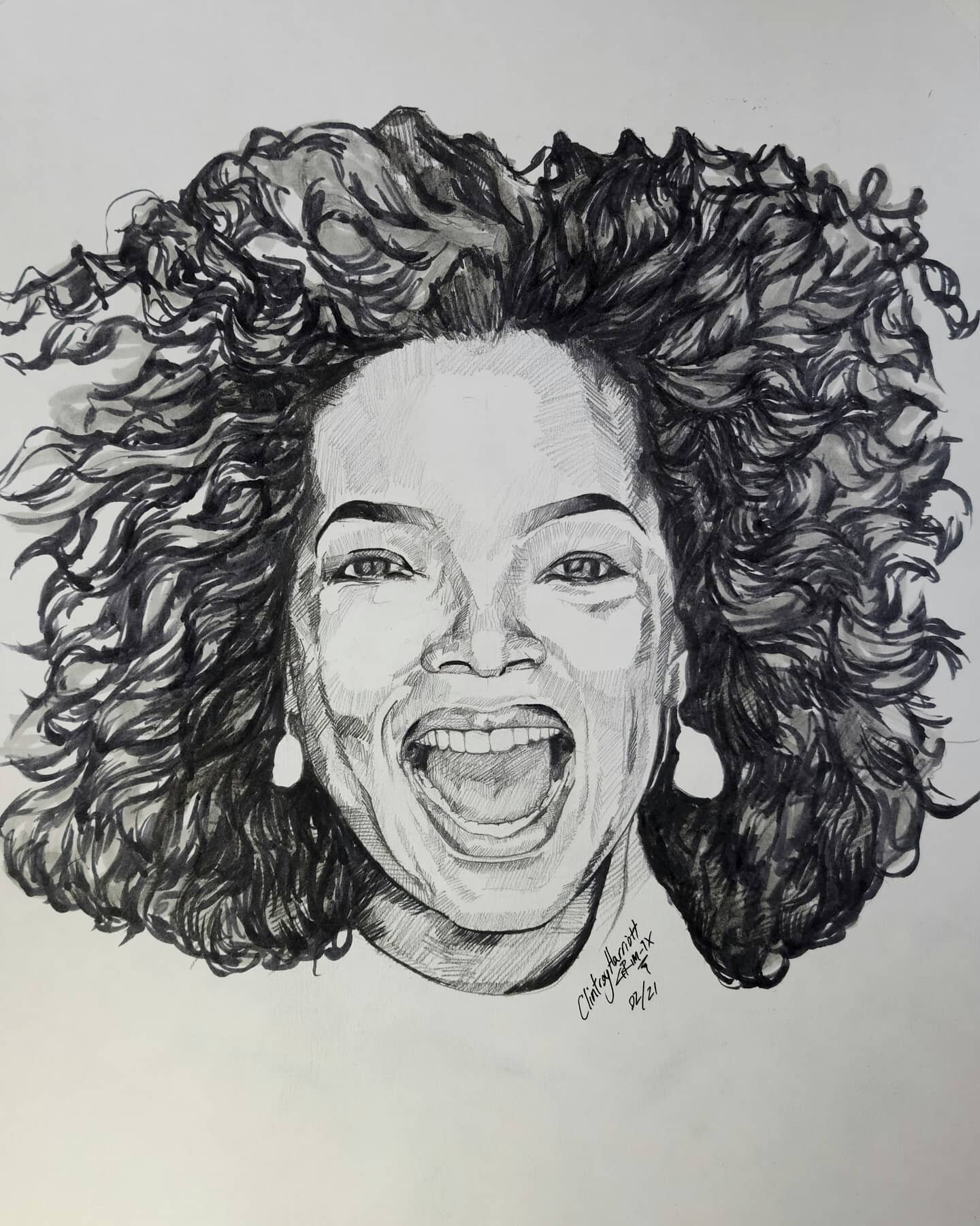 #oprahwinfrey a success story like no other. 

#harpo #oprah #omagazine

#blackhistorymonth
#blackhistory 

#clintroyart #clintroy_art 
#americanactress #drawing #art #artoftheday #artistoninstagram #sketch  #blackownedbusiness #artist #portaitdrawin