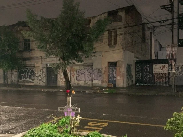 a-caged-dog-barks-the-fiercest-mexico-city-2024-rainy-street-roadside-memorial-ryan-otoole-collett.jpeg