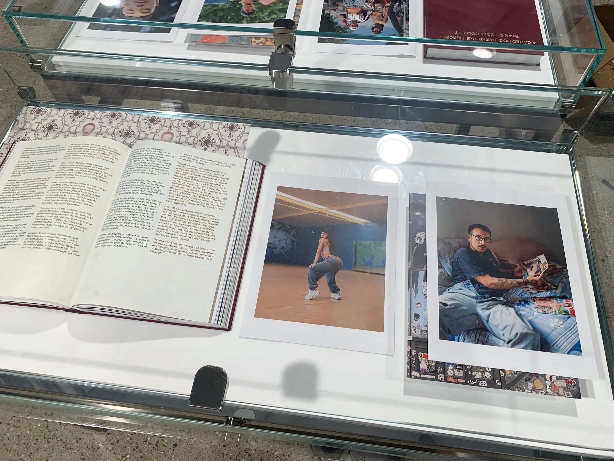 A Caged Dog Barks the Fiercest photobook displayed at Dover Street Market London during Photo London 2025.