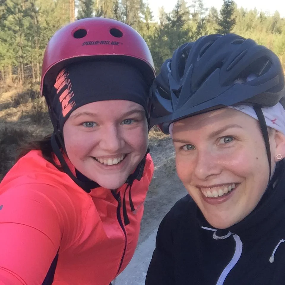 Eilen osallistuttiin ystäväni kanssa Raumalla järjestettyyn haastepyöräilyyn Saarnijärven ympäri. Kilometrejä kertyi 38!