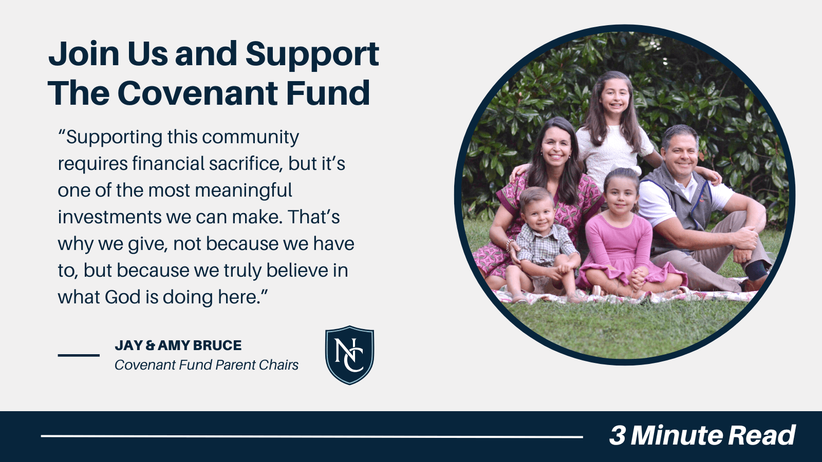 Join Us! Why We Support the Covenant Fund