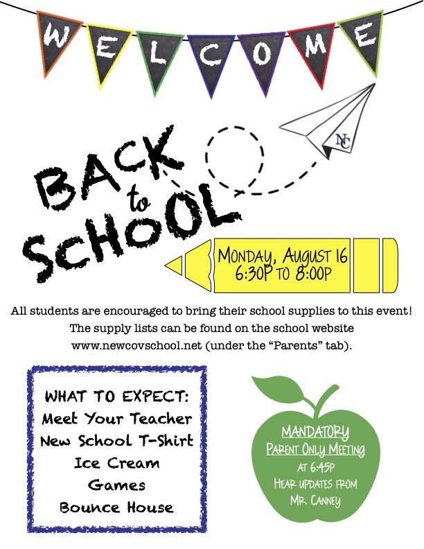 For Parents / Back-to-School Information