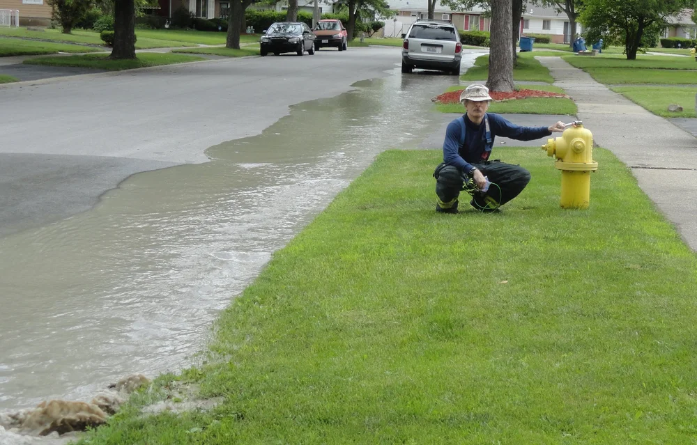 Steve's last hydrant test ever