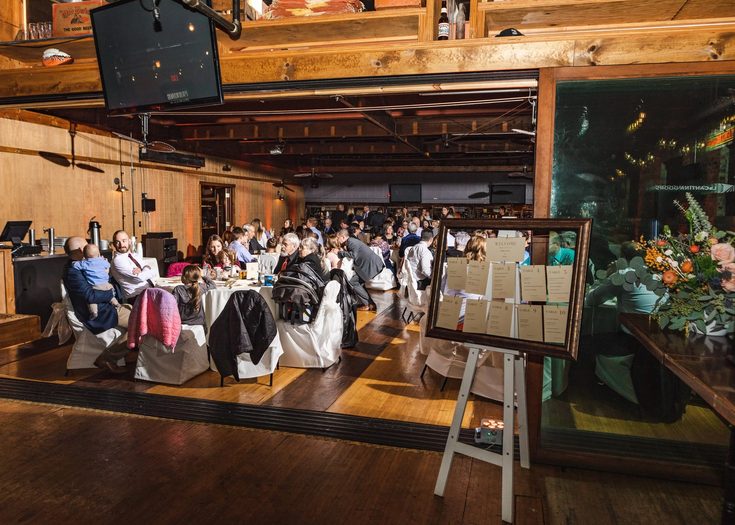 Wedding Reception inside Alexandria's in Findlay, OH