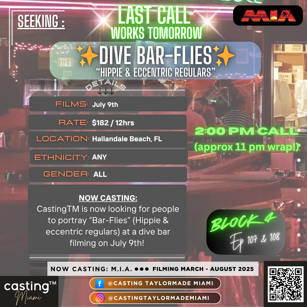 "M.I.A." // DIVE BAR-FLIES // July 9th // APPLICATION