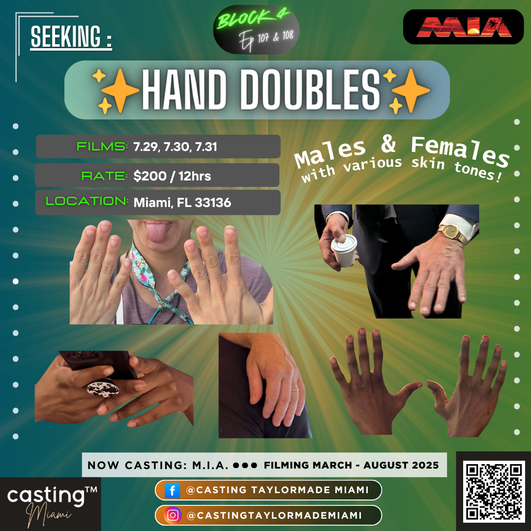 "M.I.A." // HAND DOUBLES // Block 5 // APPLICATION