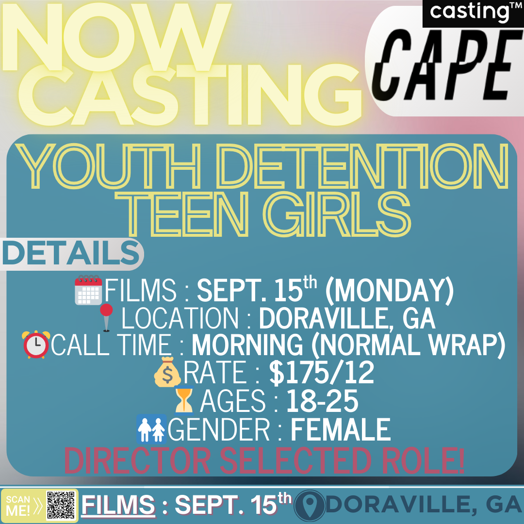 "CAPE" // YOUTH DETENTION TEEN GIRLS // FEMALES // AGES 18-25 // FILMS 9.15 // SUB REQUEST