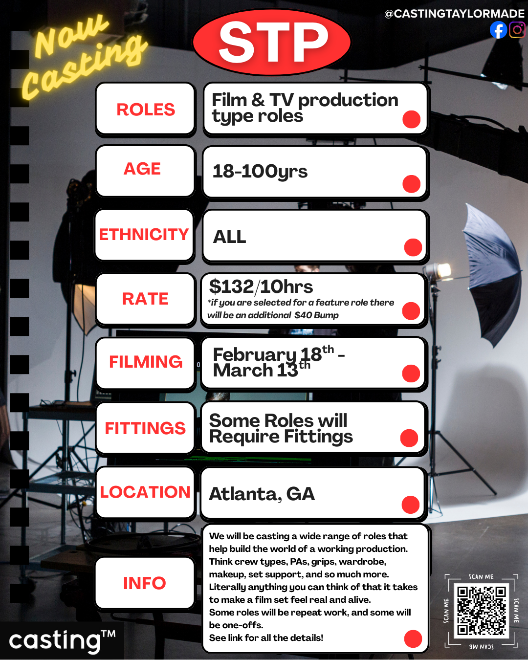 "STP" FEATURE FILM //ADULTS (AGES 18-100)// FILMS 2.18-3.13// SUBMISSION REQUEST