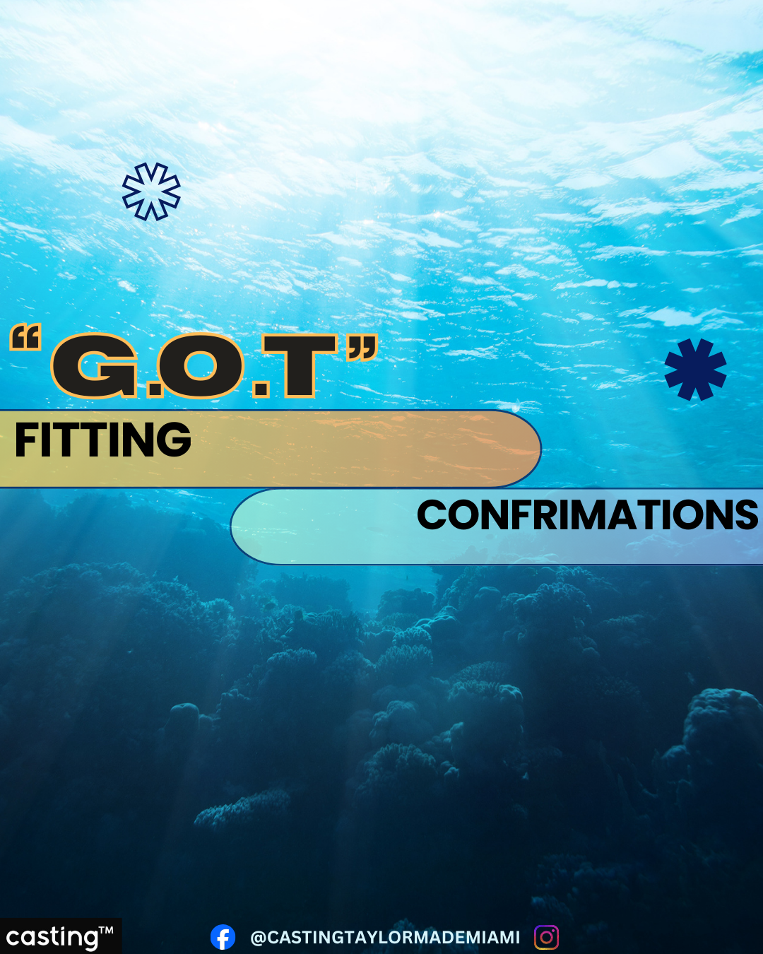 "GOT" FITTING // THURSDAY - FEBRUARY 12th, 2026 // CONFIRMATION - ACTION REQUIRED