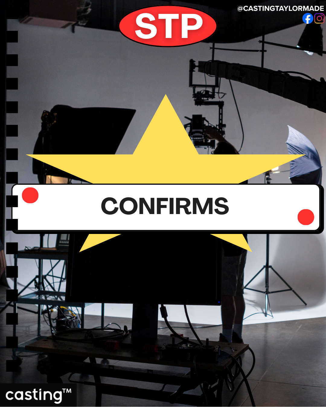 "STP" // FEBRUARY 25th (WEDNESDAY) // FILMING CONFIRMATION // ACTION REQUIRED