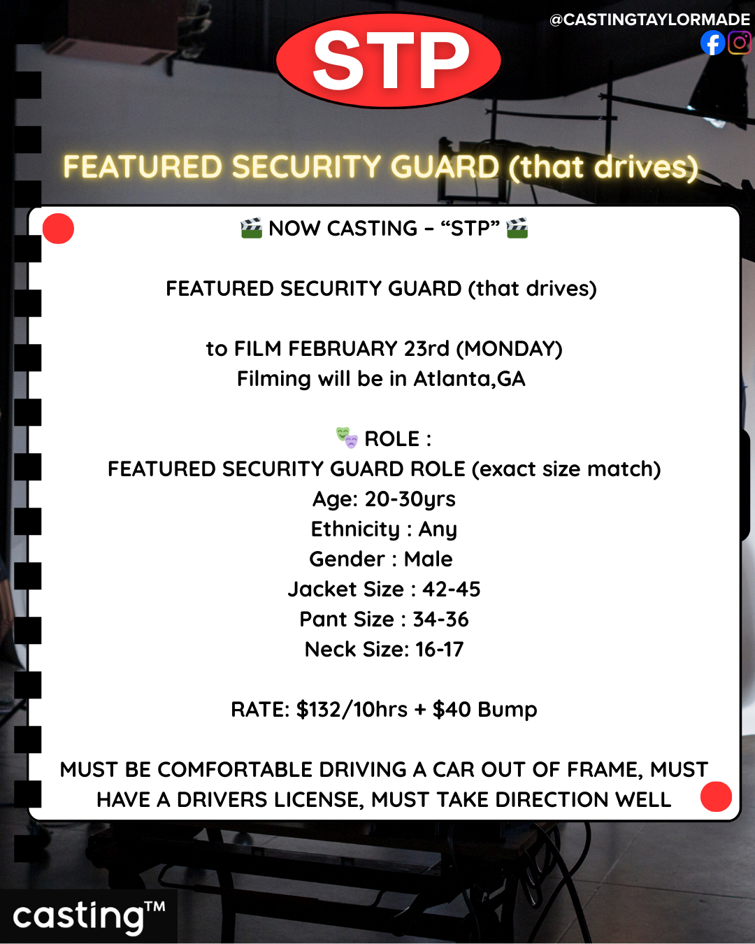 "STP" FEATURE FILM // SECURITY GUARD (20-30)// FILMS 2.23 // SUBMISSION REQUEST