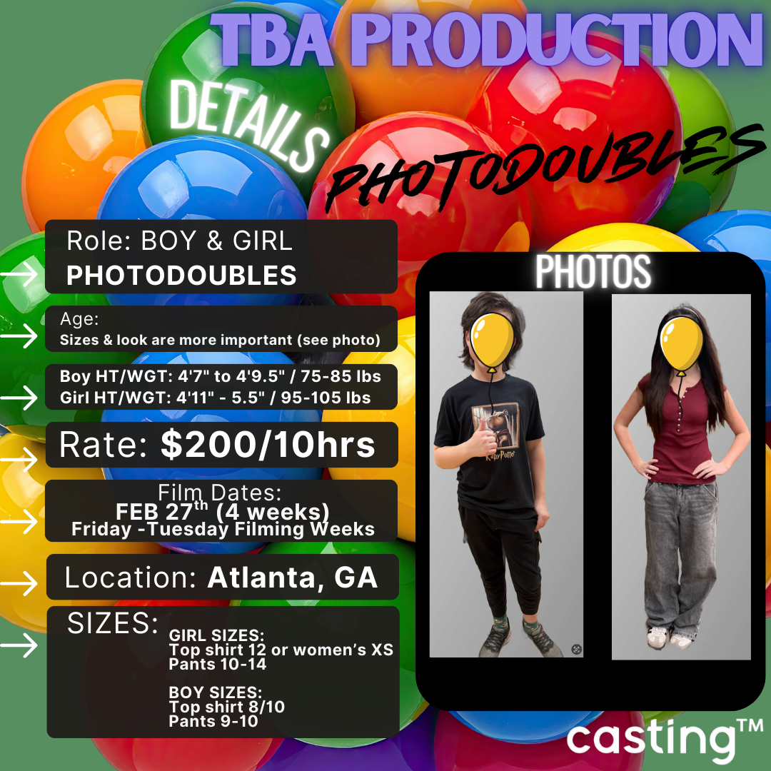 TBA PHOTODOUBLES // AGES 7-14yrs // FILMS 2.27 (4 weeks long)  // SUB REQUEST