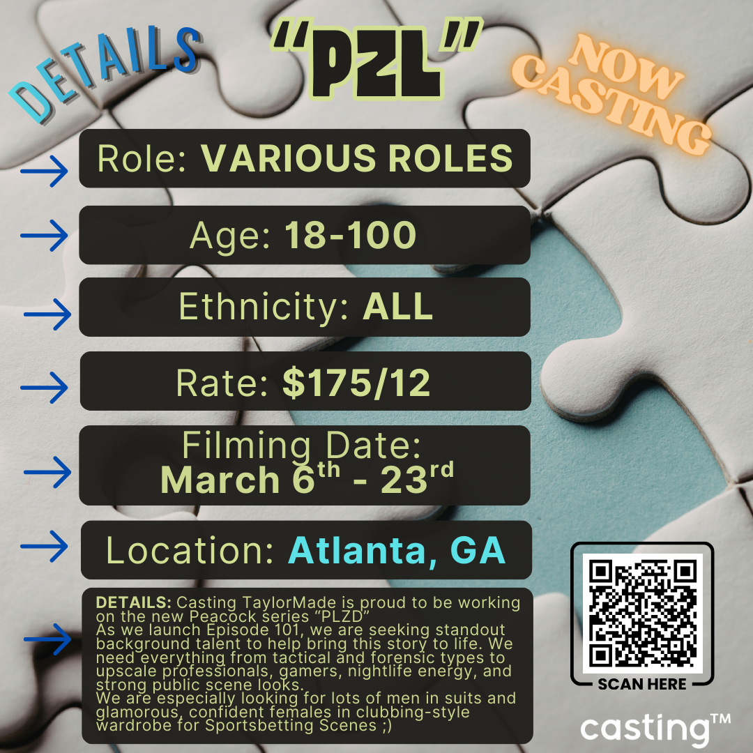 "PZLD" SERIES // NOW CASTING //ADULTS 18-100yrs // SUBMISSION REQUEST