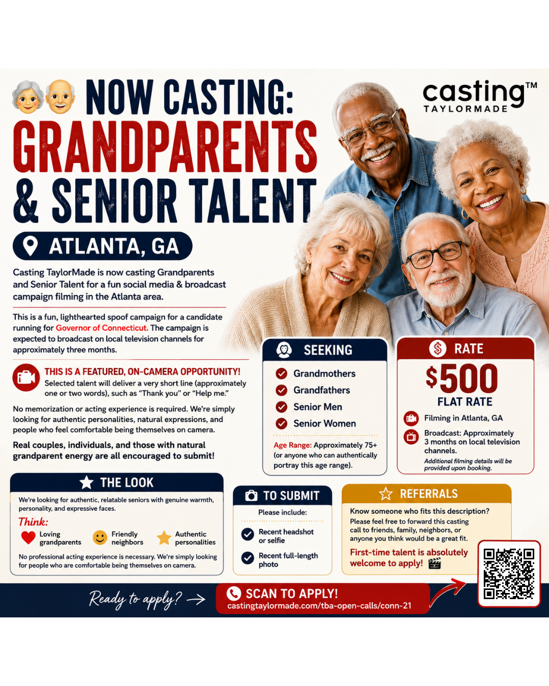 CAMPAIGN SPOOF // JULY 21st (TUES) // CASTING SUBMISSION REQUEST