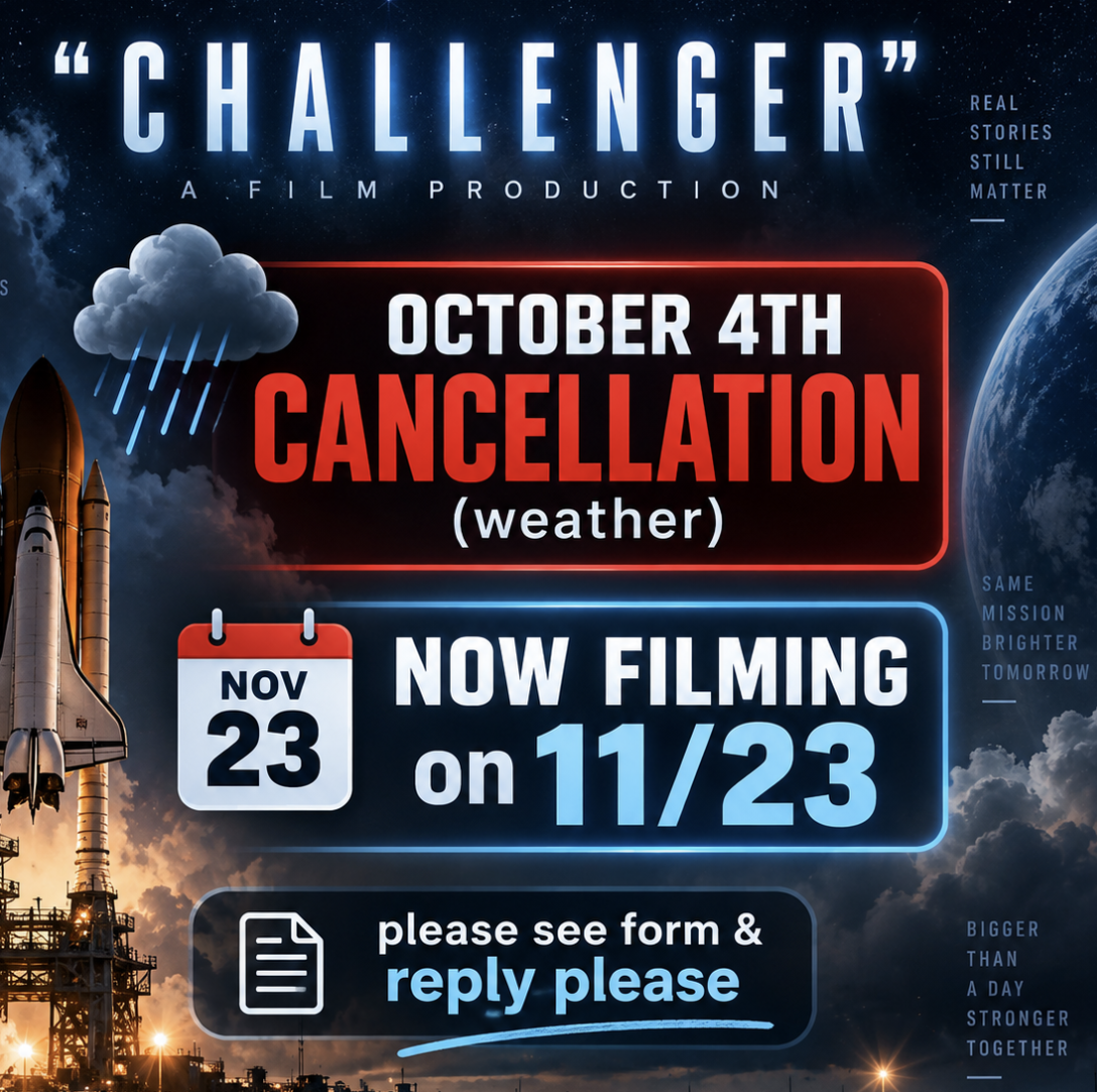 "CHLN" RAIN / WEATHER RESCHEDULING / 11/23 NEW DATE - please be available!