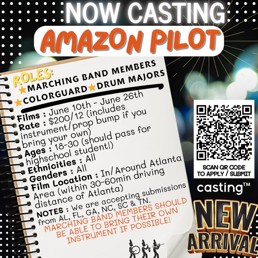 Casting™ // AMAZON PILOT “BAND”// MARCHING BAND ROLES // AGES 18 30