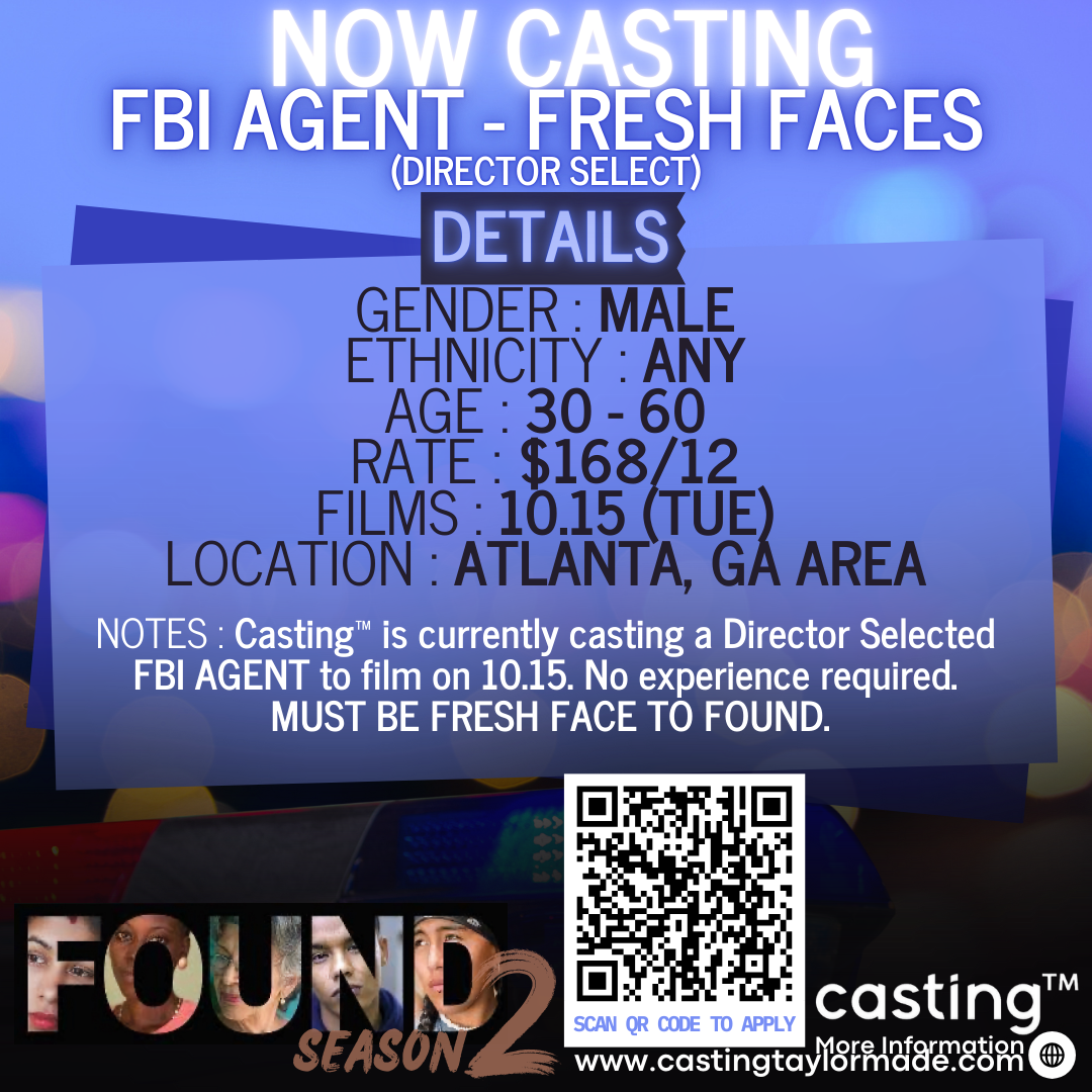 "FOUND S2" // DIRECTOR SELECTED FBI AGENT // MALES ONLY // ANY