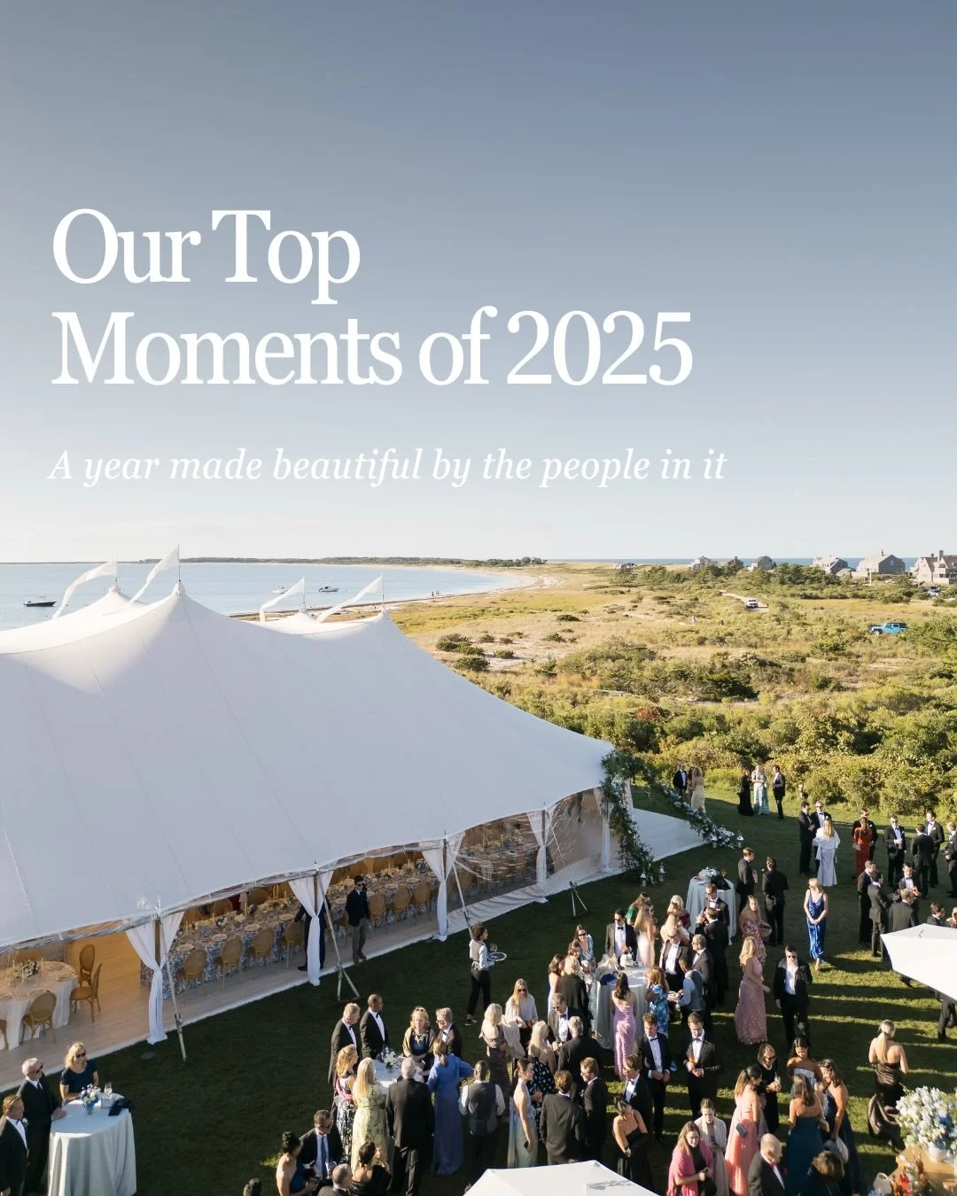 A year like this reminds us what a privilege it is to do this work. Every wedding, every family, every partnership shaped a season that was full of beauty, intention, and joy.

We traveled to new places, built in new spaces, and designed celebrations