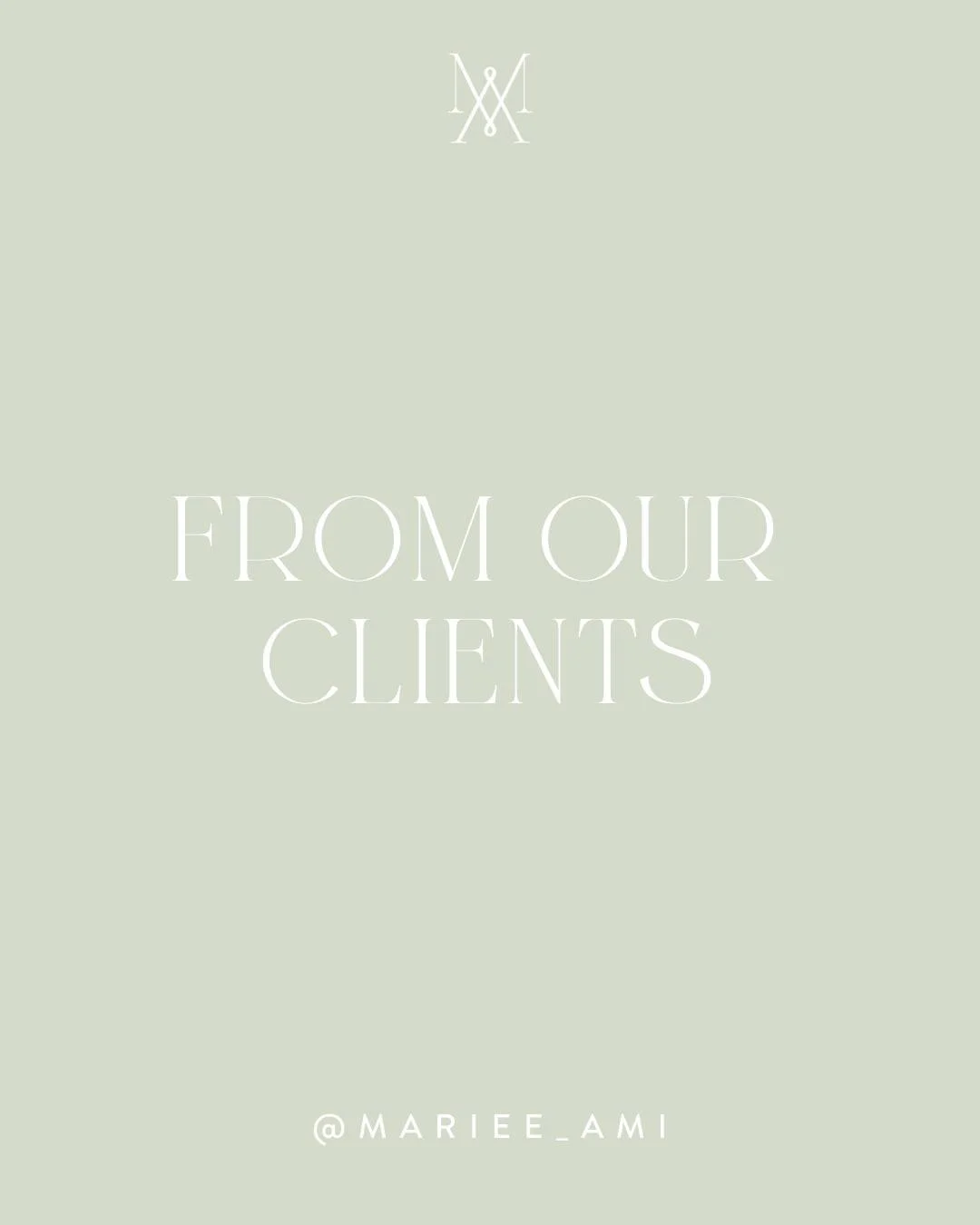From our clients 🤍

We&rsquo;re often asked what makes Mari&eacute;e Ami different. The answer is simple, it&rsquo;s how we work.

We care deeply about the guest experience. We think through flow, transitions, and the details most people never see. 