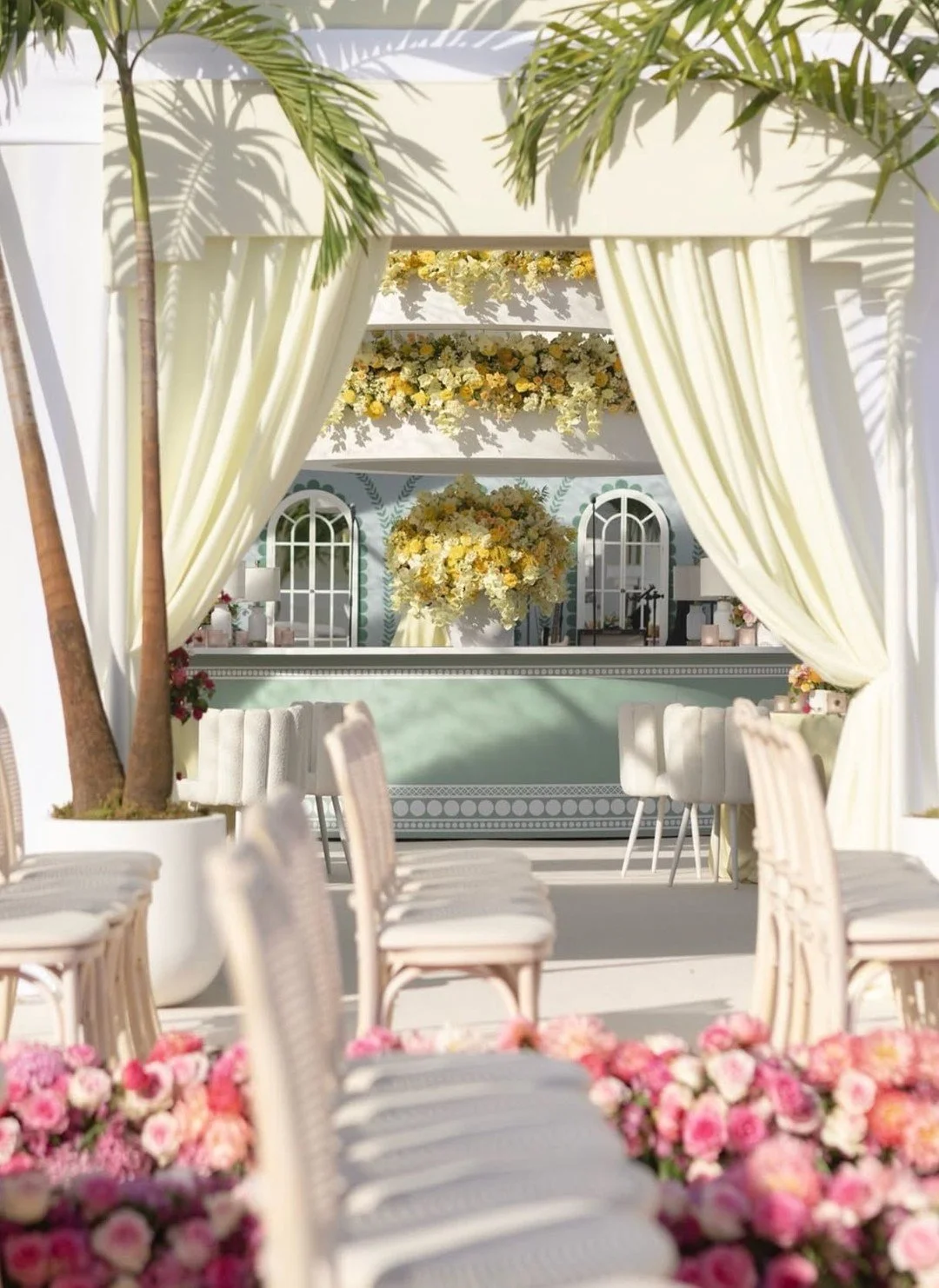 We loved bringing Abbi and Ben&rsquo;s Miami wedding to life, a celebration defined by luminous yellows, effortless elegance, and a clear, cohesive vision. 💛

From the vibrant florals to the sculptural palms, every design choice felt intentional and