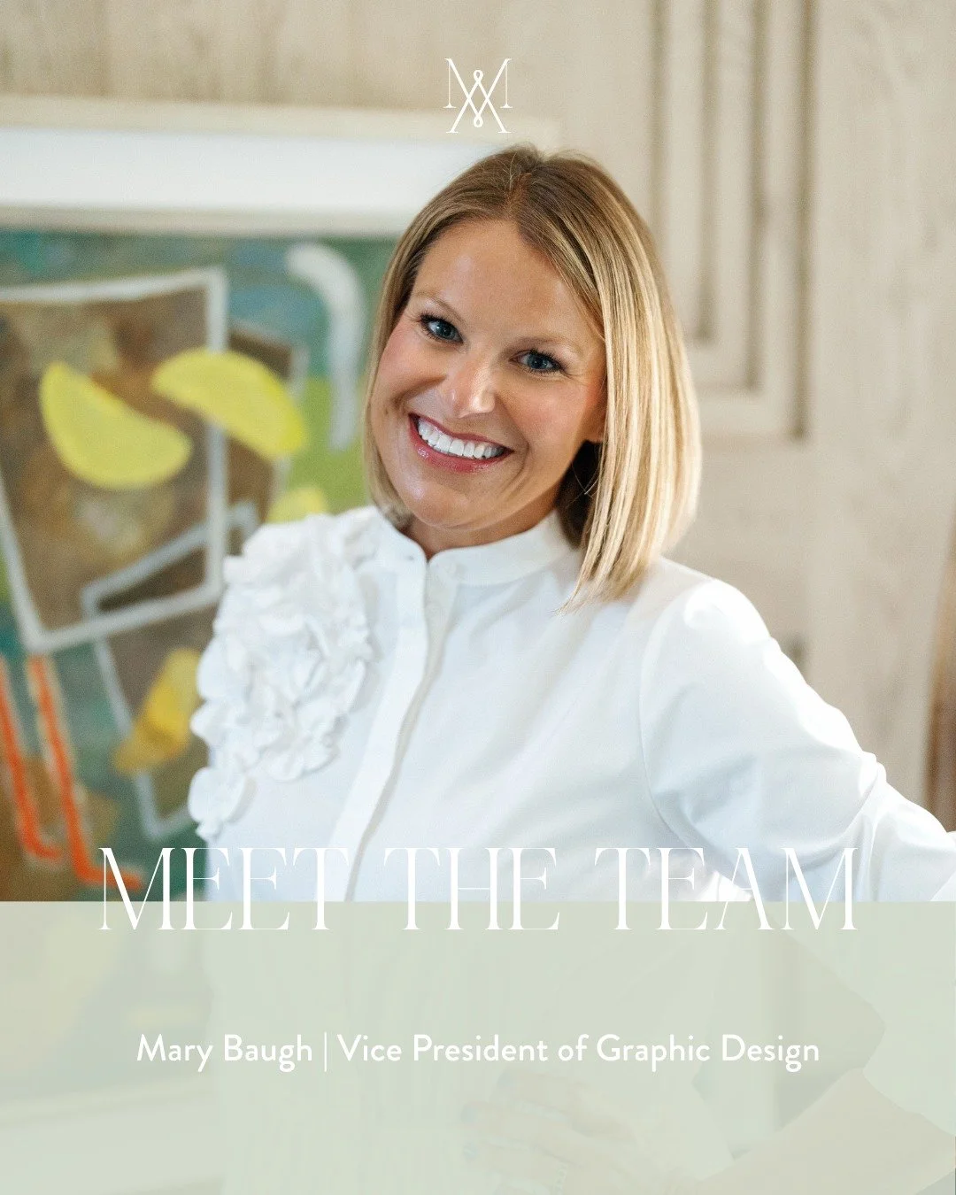 Meet Mary Baugh our Vice President of Graphic Design at Mari&eacute;e Ami.

Mary is the creative force behind the visual language of our celebrations. With a refined eye for typography and concept-driven identities, she leads our in-house graphic des