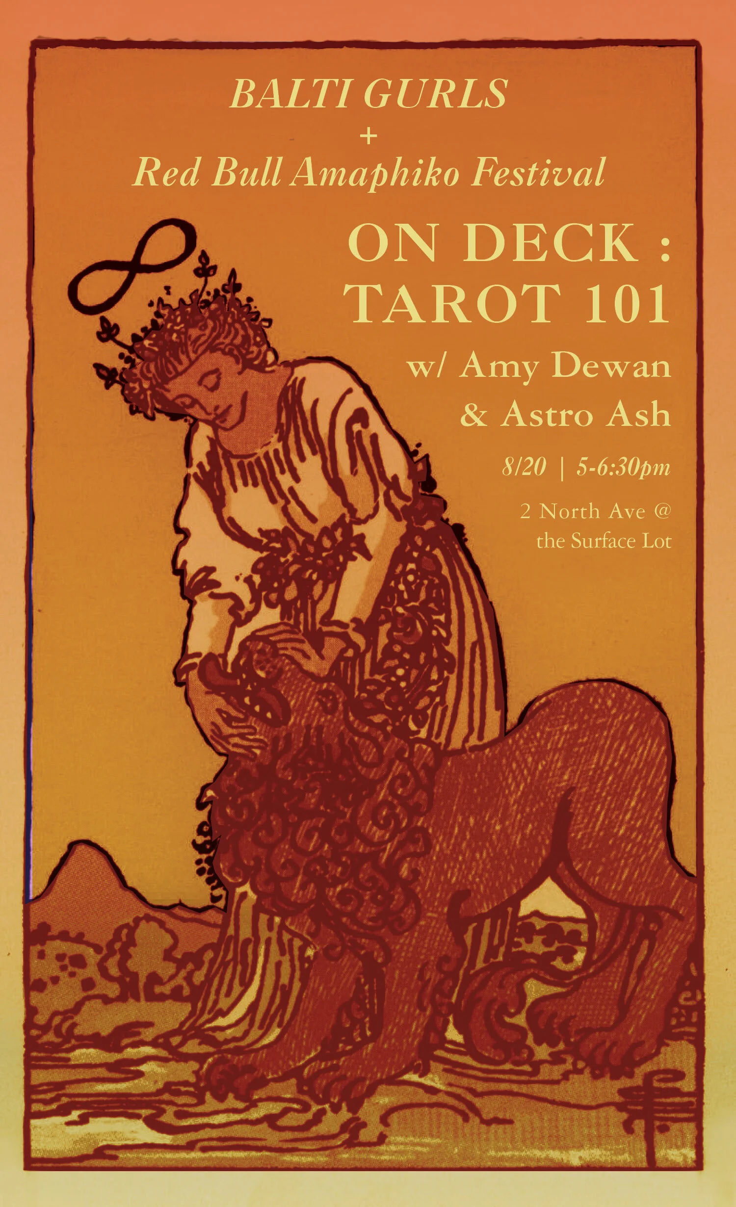  Tarot event poster collab with Suldano 