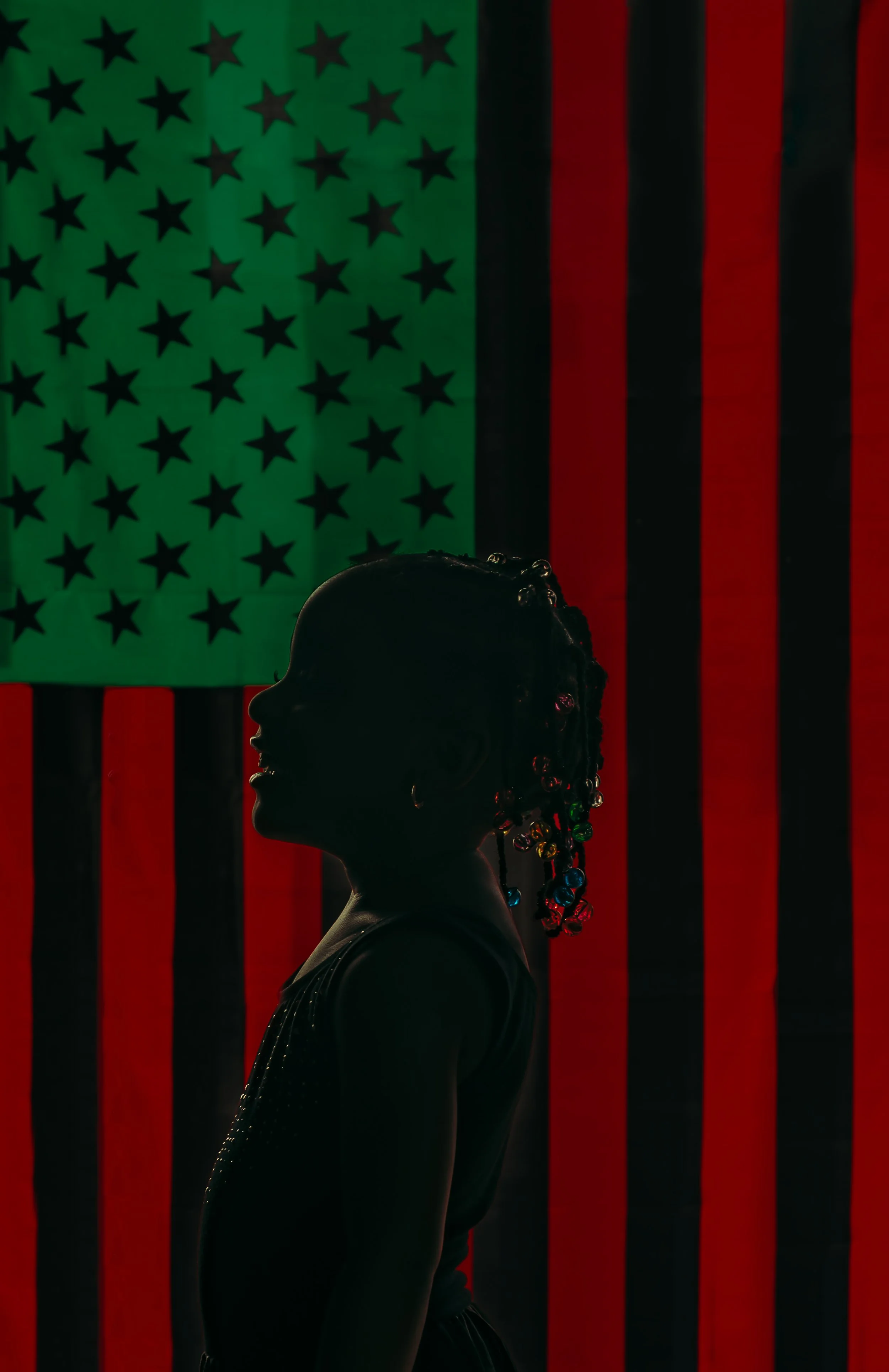 Series: I Pledge Allegiance ||
Title: Give Them Something Else to Believe In || Year: 2024 ||
Medium: Digital, Archival Print ||
Size: Frame, 20" x 24" Matted 16" x 20"  ||
Price: $1,000 ||
 (Closed Edition 1 + 1AP (Artist’s Proof at higher value))