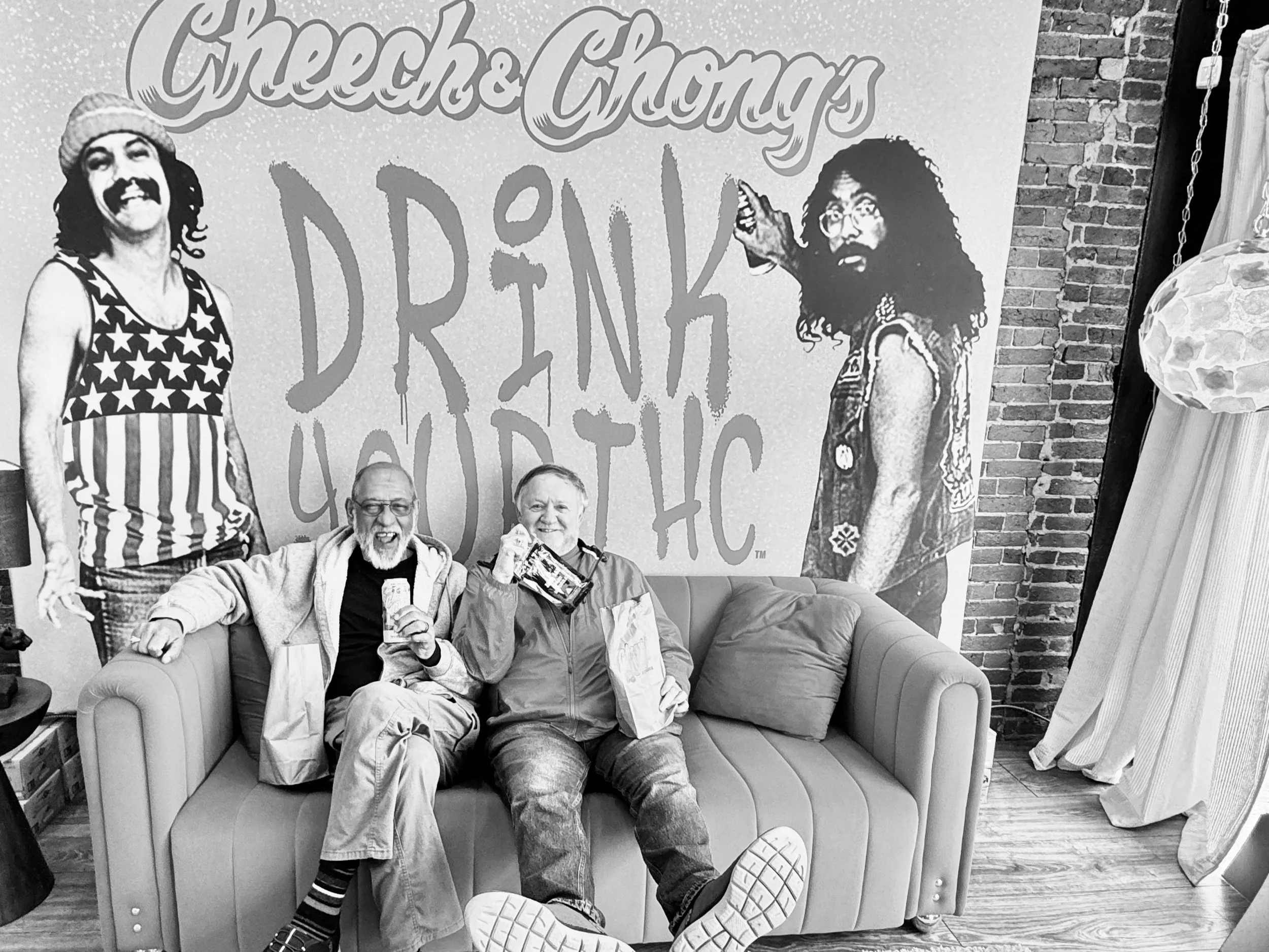 Fred and Richard with Cheech and Chong, Portland, Maine, 2025