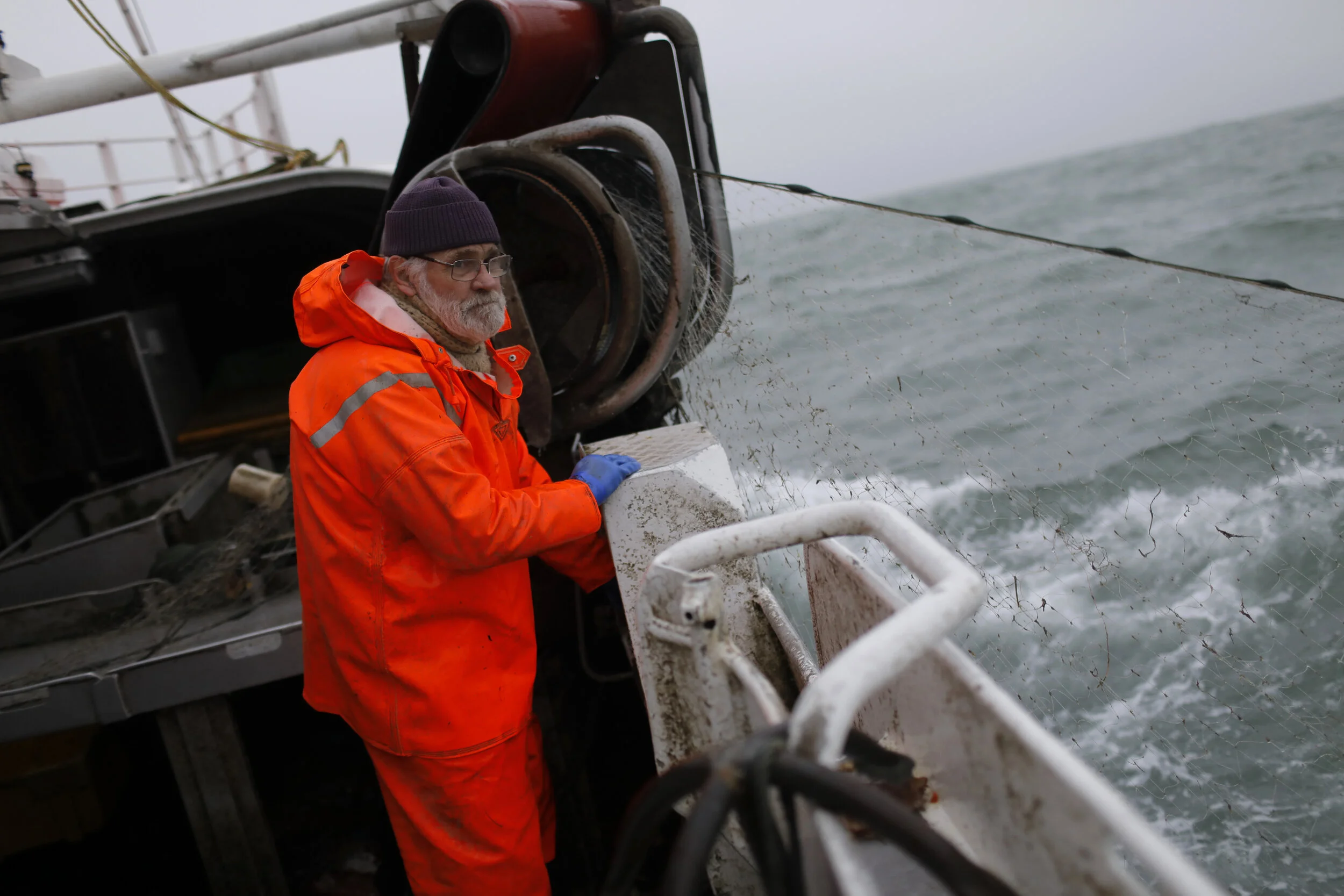  Niels Peter, 70, who has been fishing for 55 years, takes his boat out for daily fishing expeditions from Thyborøn.  