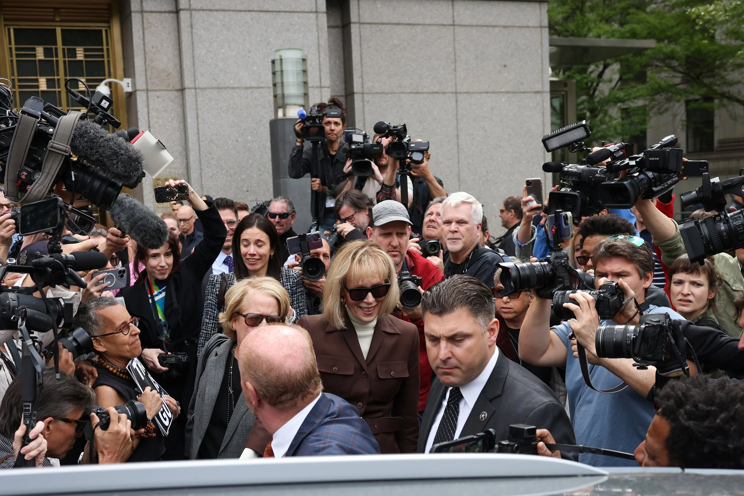  E. Jean Carroll departs from the Manhattan Federal Court following the verdict in the civil rape accusation case against former U.S. President Donald Trump, in New York City 