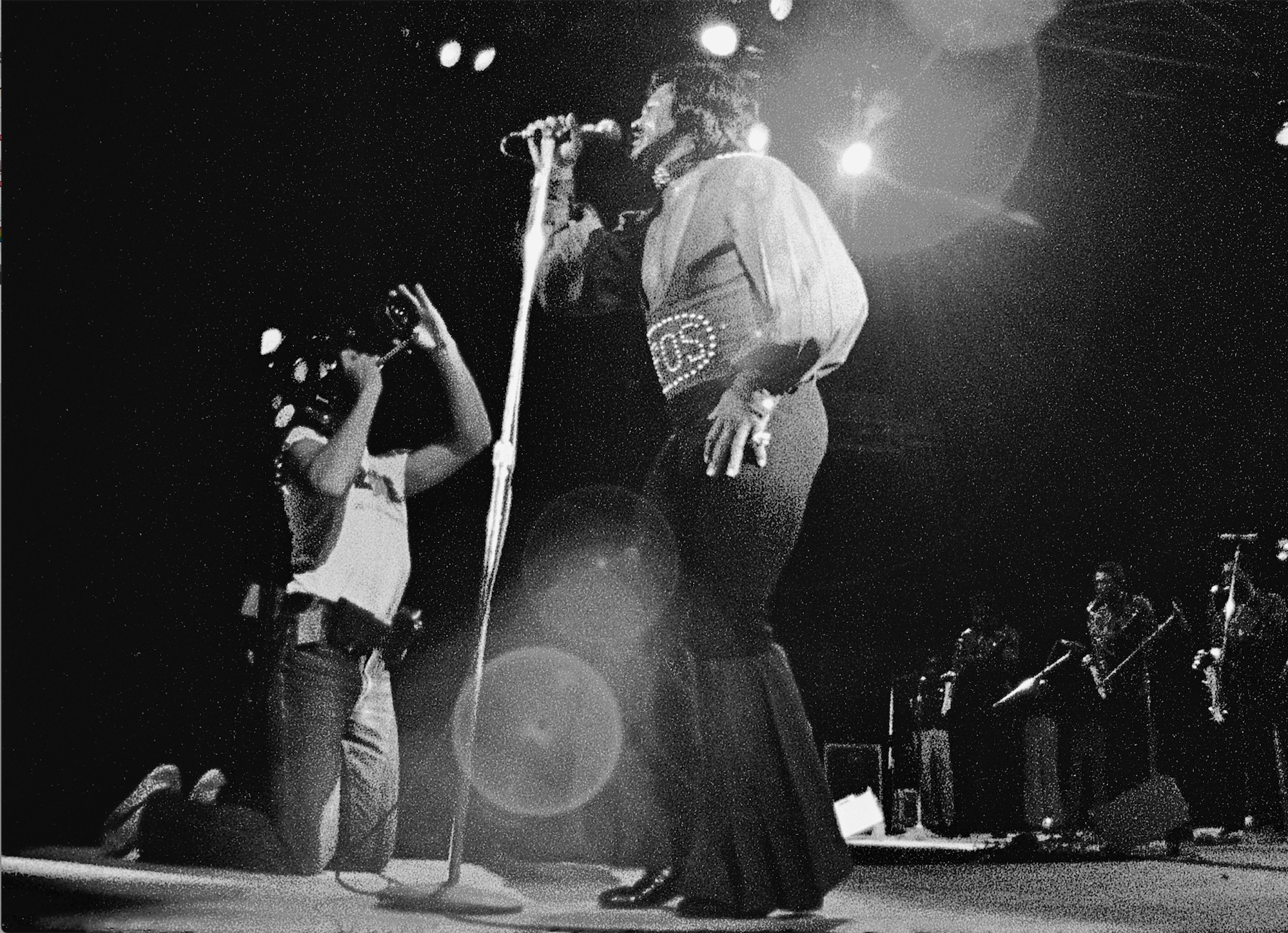 Zaire 74, James Brown, 2 am in an almost empty stadium in Kinshasha, WHEN WE WERE KINGS, SOUL POWER.
