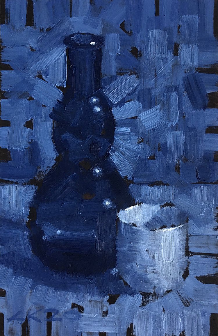 Glass Bottle and Ochoko