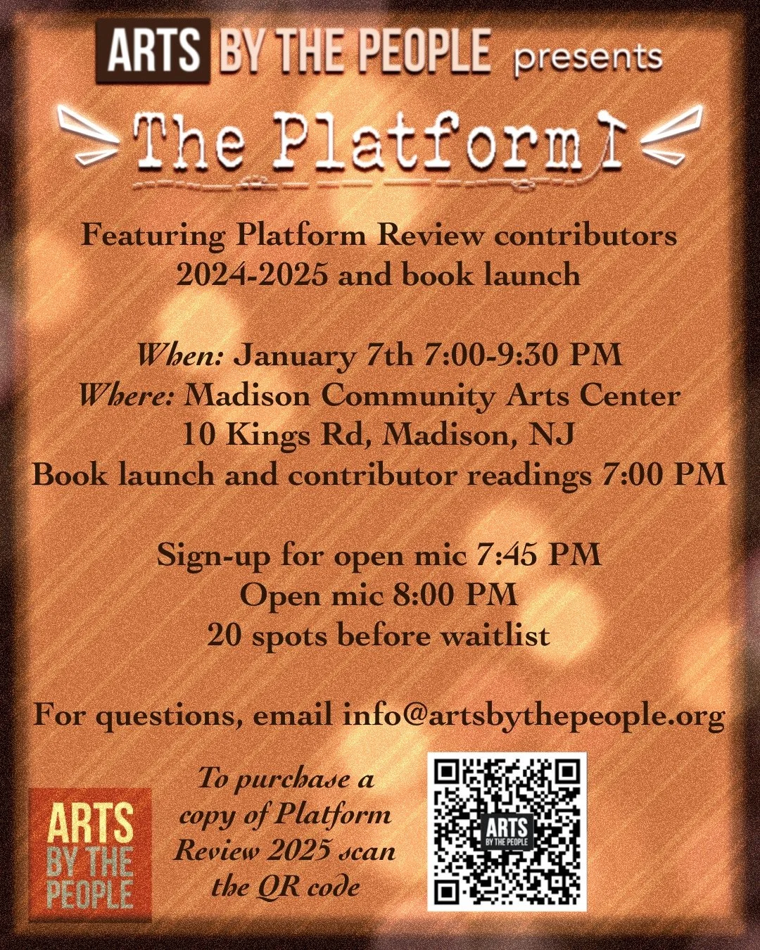 Platform Review Book Launch &amp; The Platform