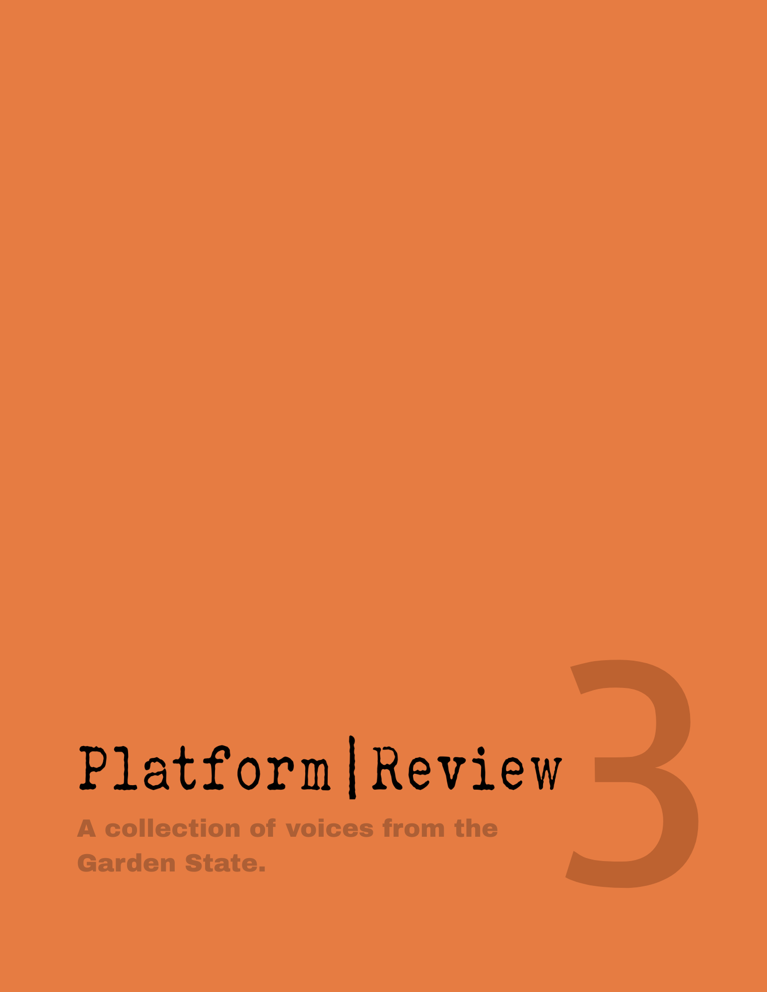 Platform Review, Issue #3, 2024-2025.